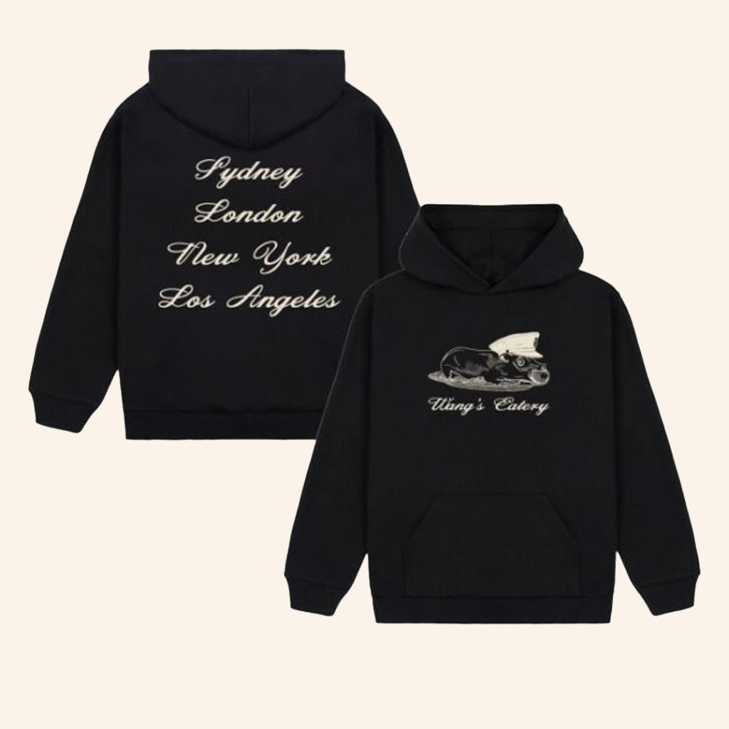 Golf Wang Merch Wang's Eatery Black Hoodie Christmas Presents For Him Golf Wang Merch Wang's Eatery Black Hoodie Christmas Presents For Him