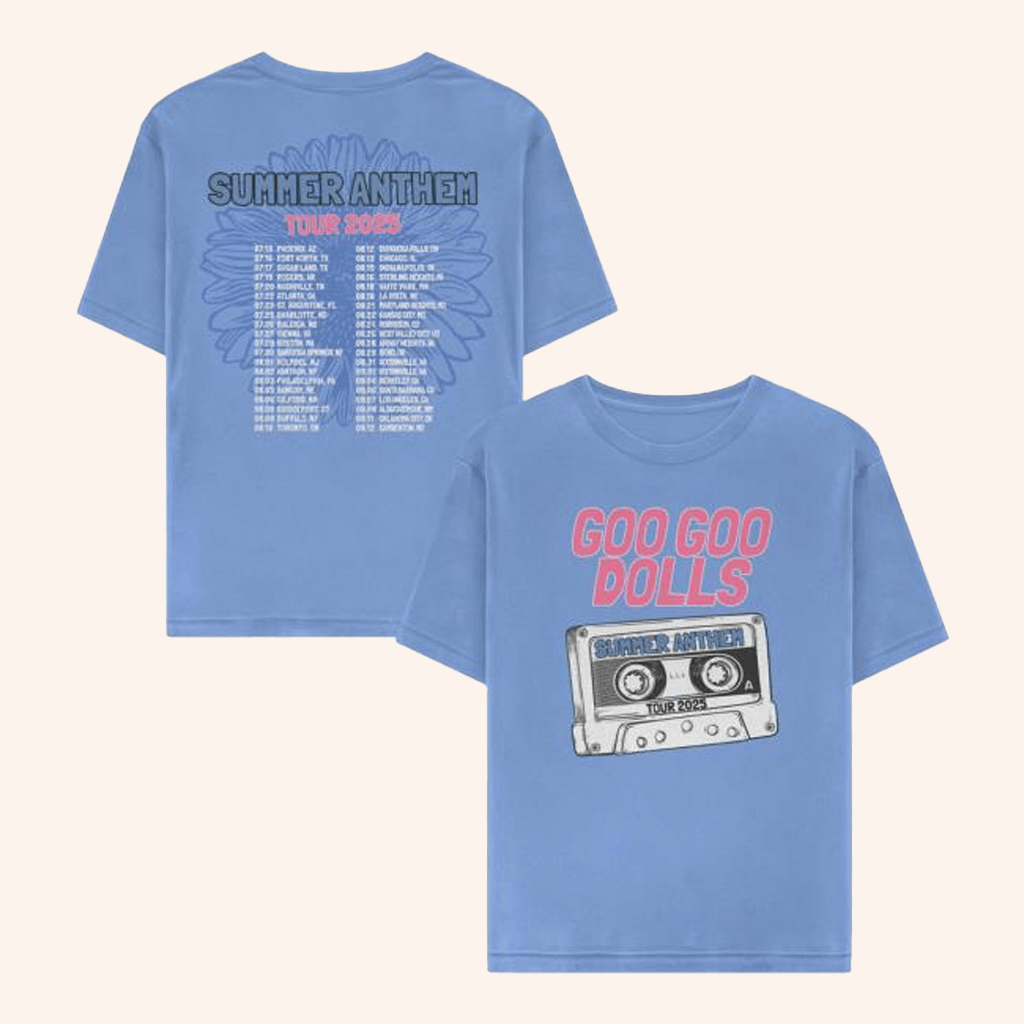 Goo Goo Dolls Merch Summer Anthem Tour 2025 Shirt Presents For Music Lovers Goo Goo Dolls Merch Summer Anthem Tour 2025 Shirt Presents For Music Lovers