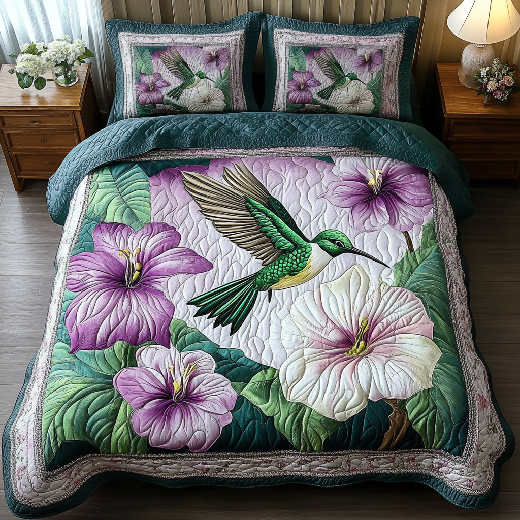 Graceful Hummingbird Quilted Bedding Set Duvet Cover Merch Awesome Gifts For Hummingbird Lovers Graceful Hummingbird Quilted Bedding Set Duvet Cover Merch Awesome Gifts For Hummingbird Lovers