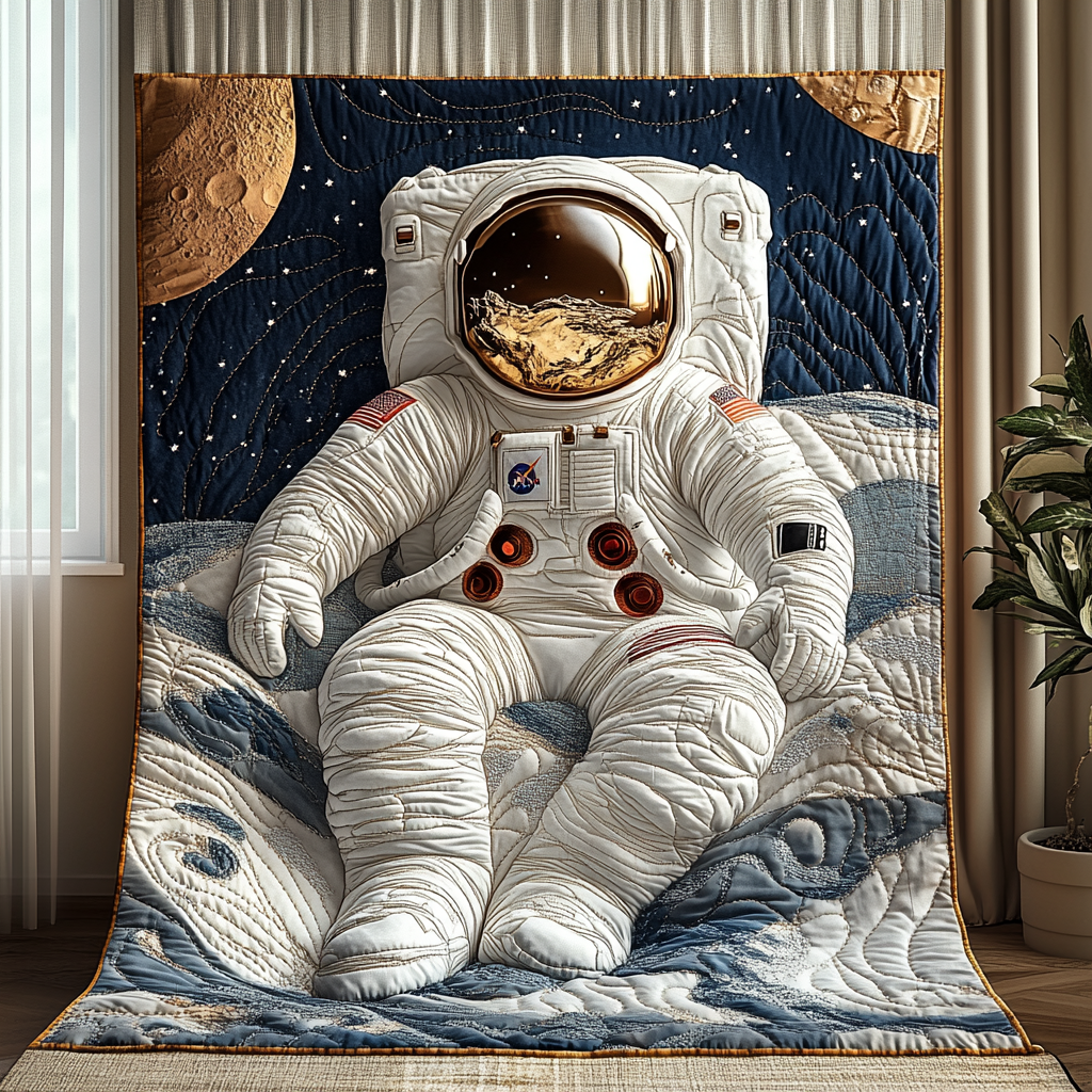 Gravity Free Quilted Blanket Cute Colorful Blanket Astronaut Gifts For Adults Gravity Free Quilted Blanket Cute Colorful Blanket Astronaut Gifts For Adults