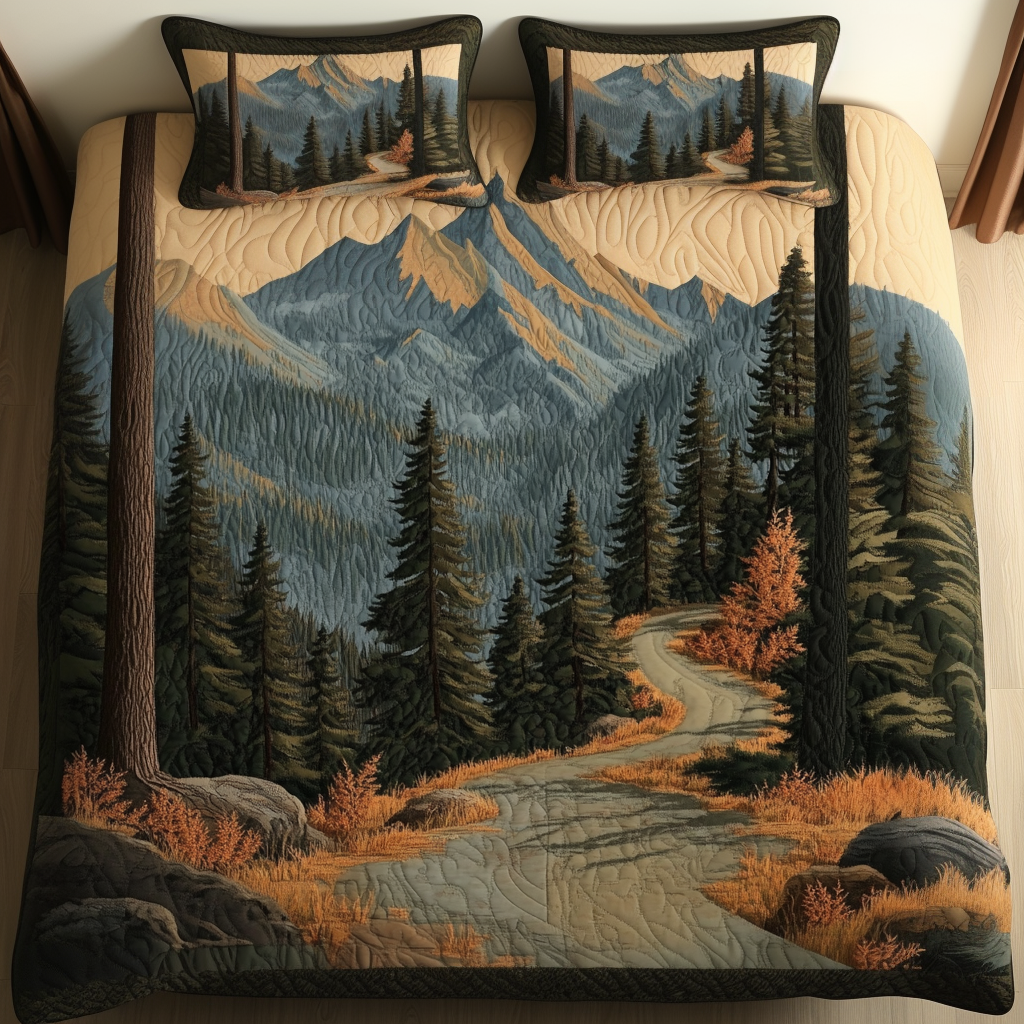 Great Smoky Mountain Escape Quilted Bedding Set Duvet Cover Bedspread Good Christmas Gifts For Grandparents Great Smoky Mountain Escape Quilted Bedding Set Duvet Cover Bedspread Good Christmas Gifts For Grandparents