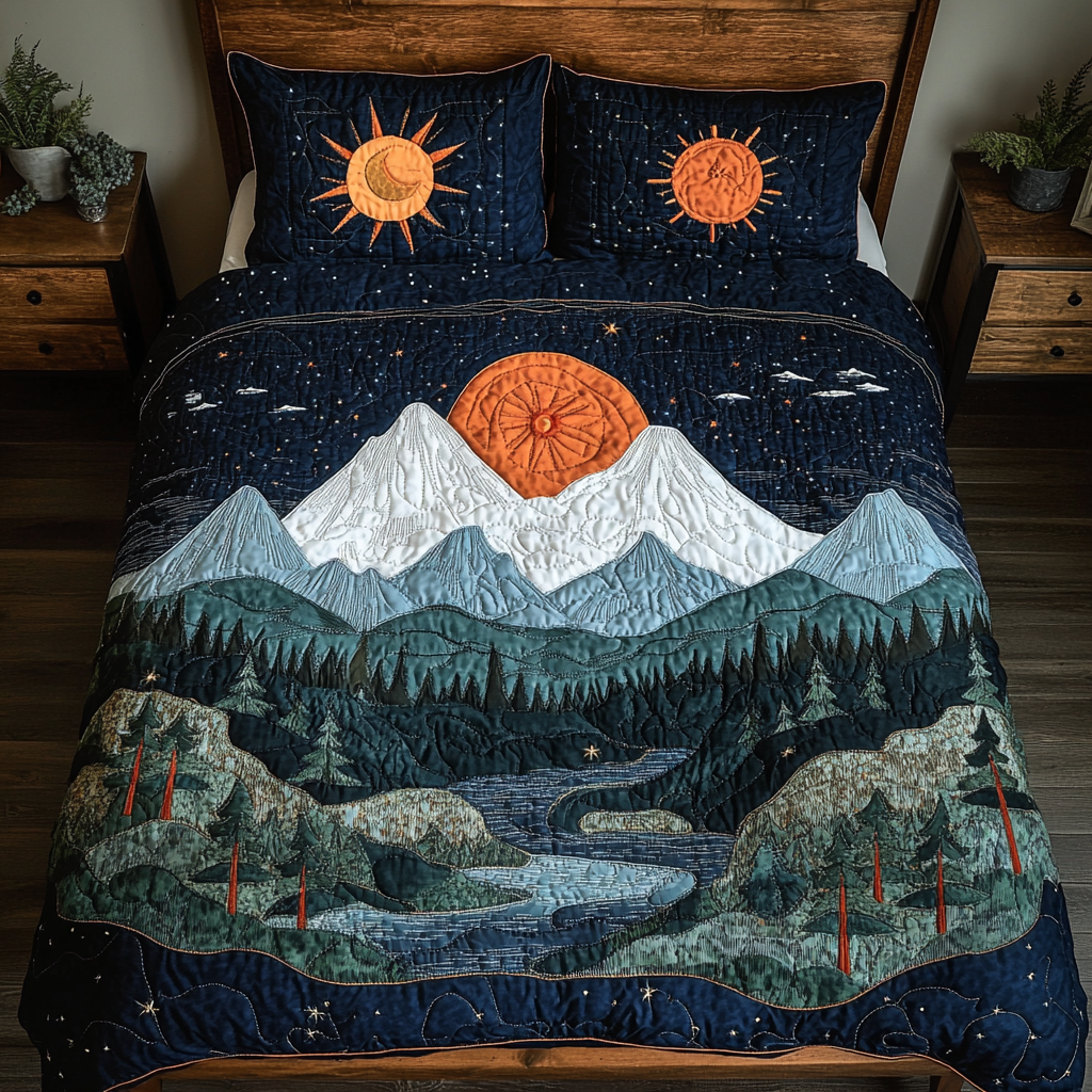 Green Wilderness Quilted Bedding Set Duvet Cover Bedspreads Son In Law Christmas Presents Green Wilderness Quilted Bedding Set Duvet Cover Bedspreads Son In Law Christmas Presents