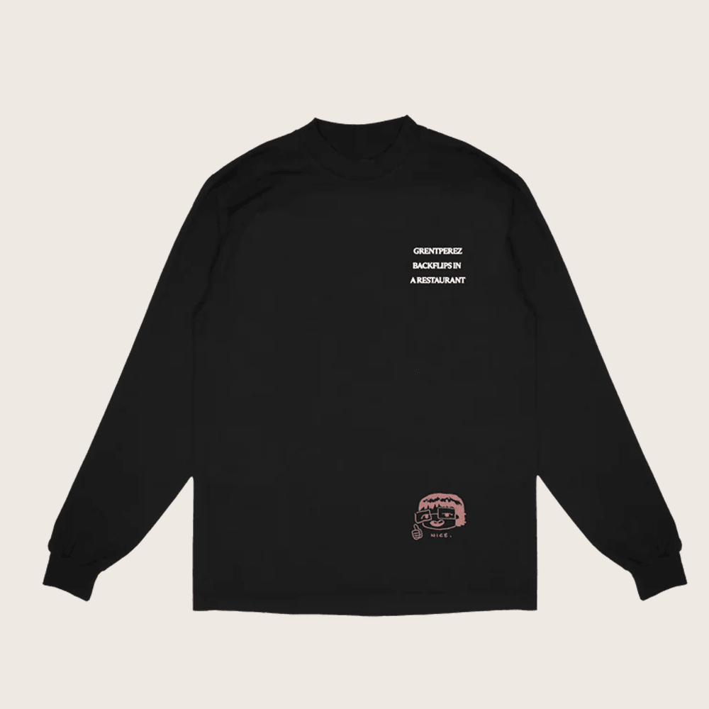 Grentperez Merch Backflips In A Restaurant Long Sleeve Shirt Christmas Gifts For Her Grentperez Merch Backflips In A Restaurant Long Sleeve Shirt Christmas Gifts For Her