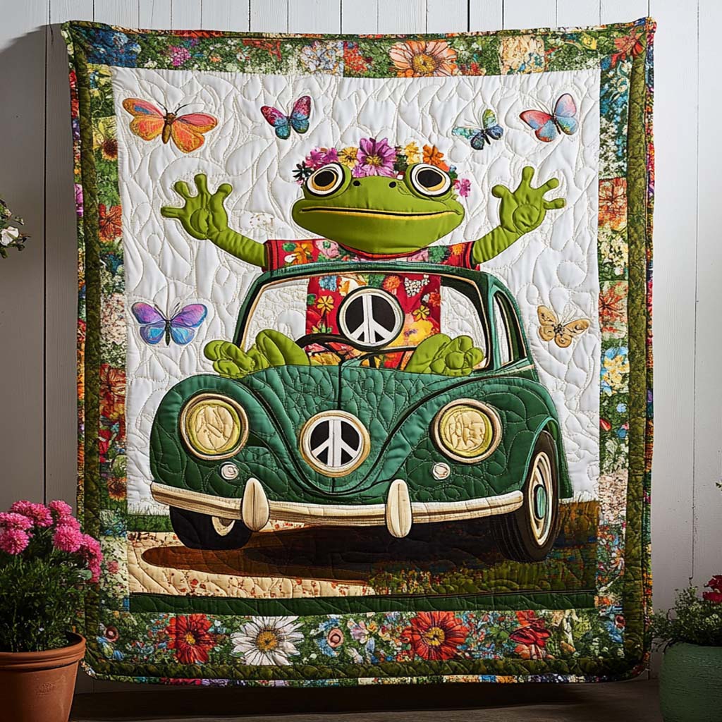 Groovy Ride Quilted Blanket Nice Throw Blanket Christmas Gift Ideas For Hippies Groovy Ride Quilted Blanket Nice Throw Blanket Christmas Gift Ideas For Hippies
