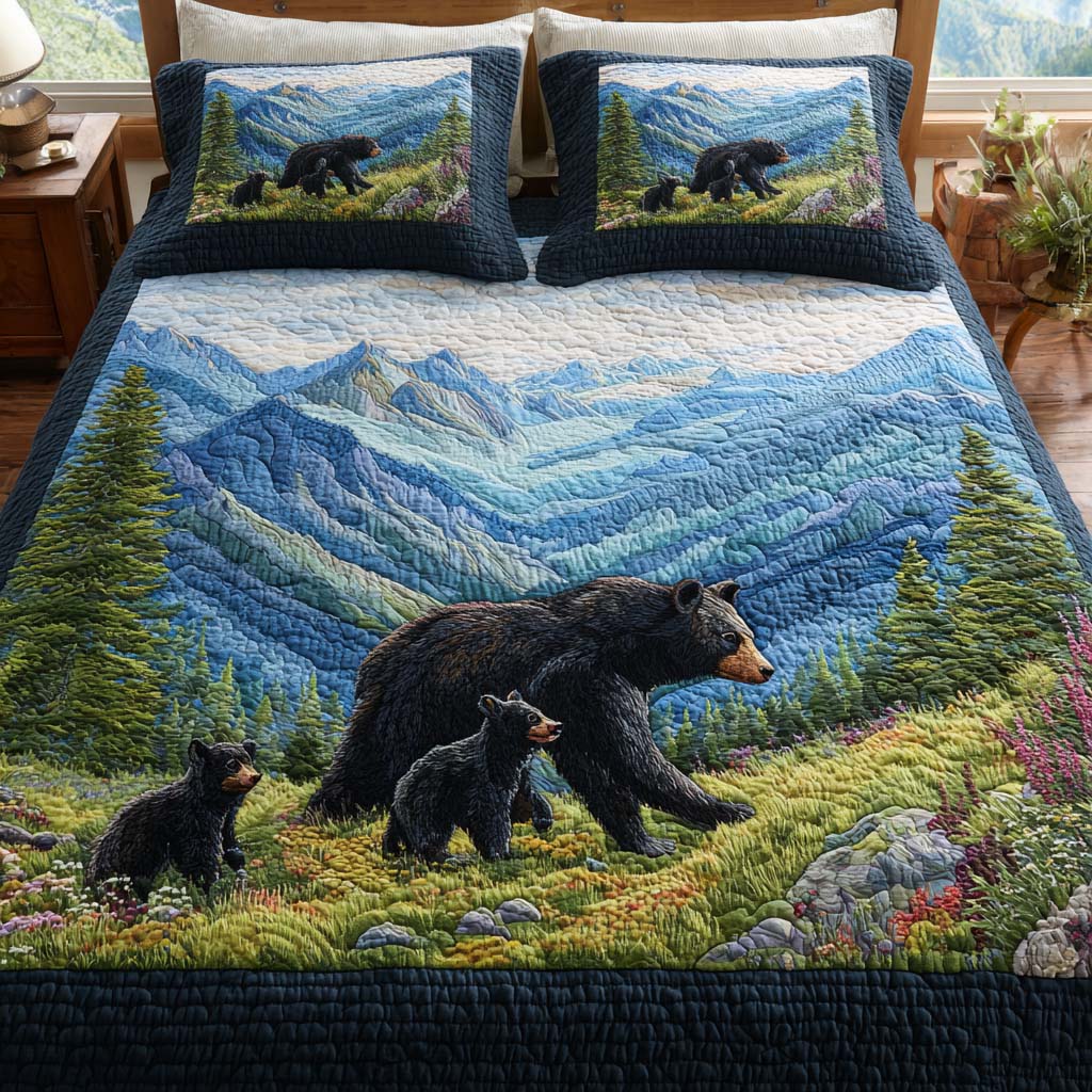Guardian Paws Quilted Bedding Set Duvet Cover Merch Bear Gifts For Men Guardian Paws Quilted Bedding Set Duvet Cover Merch Bear Gifts For Men