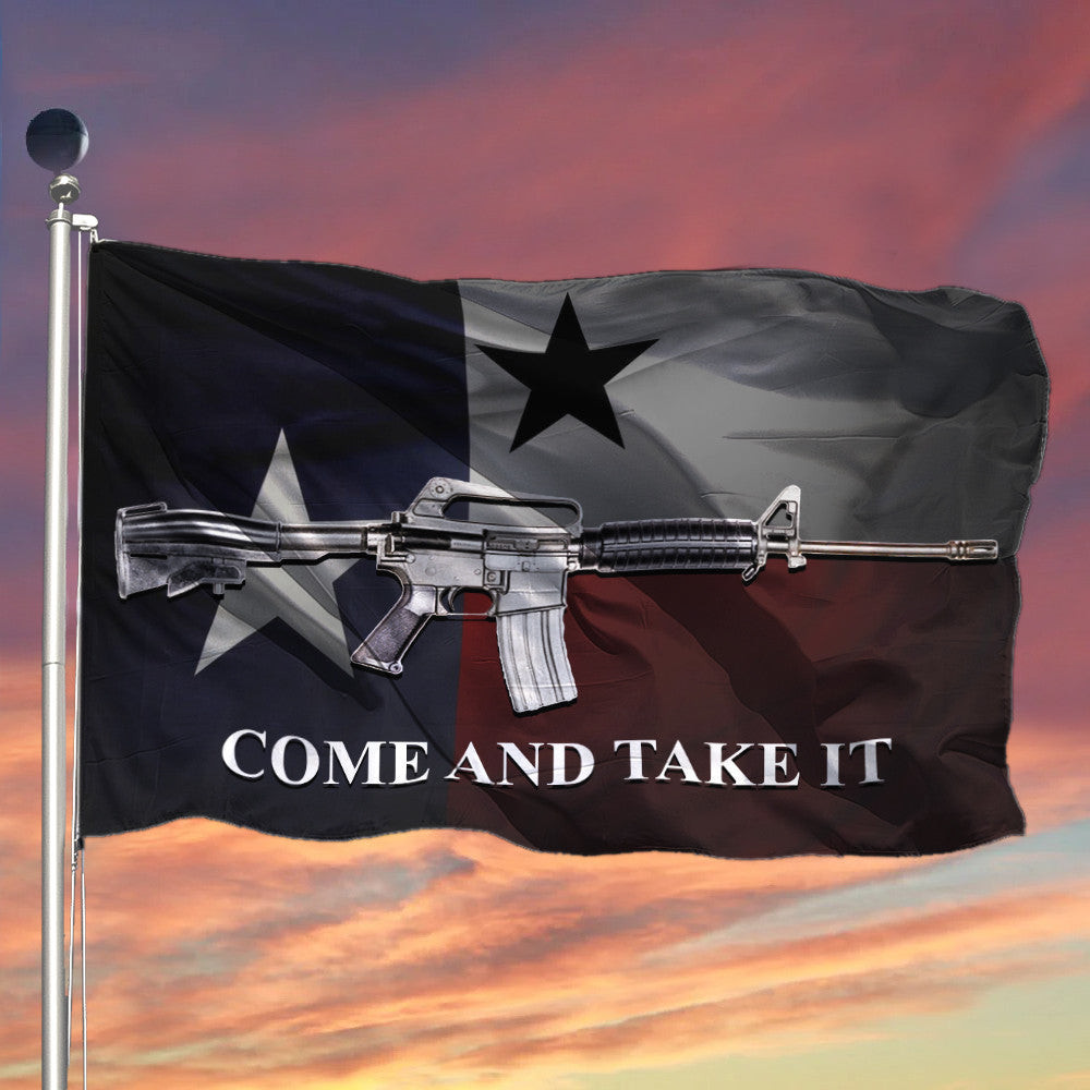 Gun Come And Take It Texas Flag I Stand With Texas Flag For Supporters