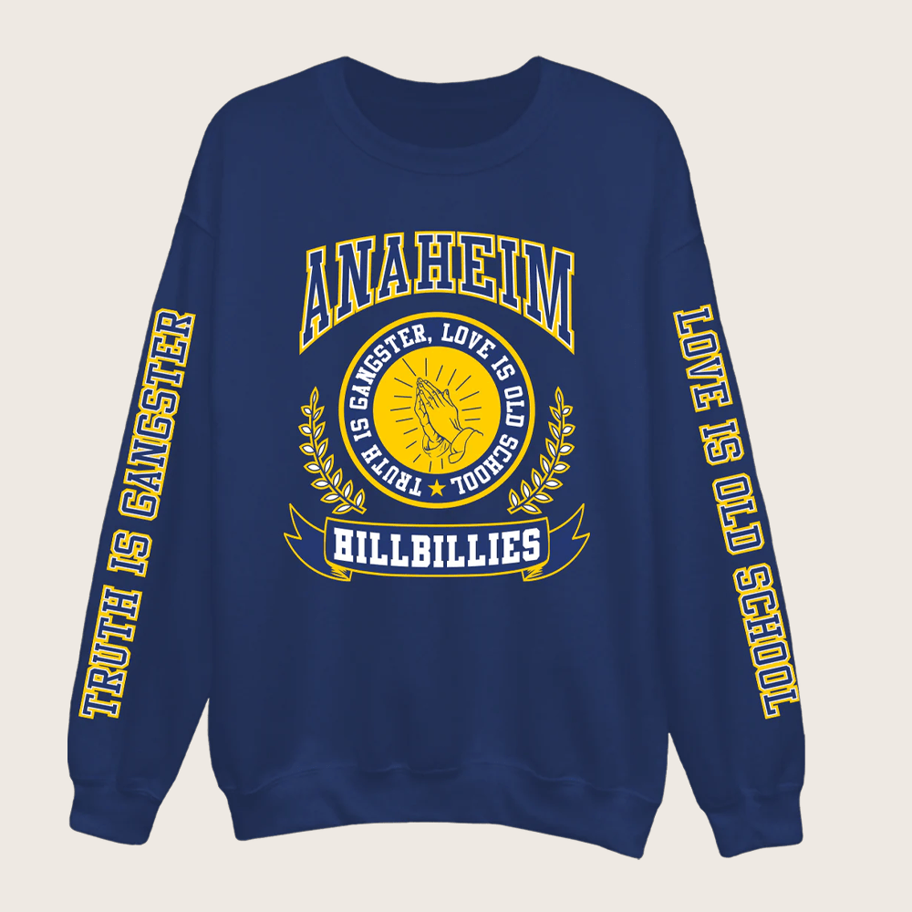 Gwen Stefani Merch Anaheim Hillbillies Logo Sweatshirt Christmas Gifts For Boyfriend Gwen Stefani Merch Anaheim Hillbillies Logo Sweatshirt Christmas Gifts For Boyfriend