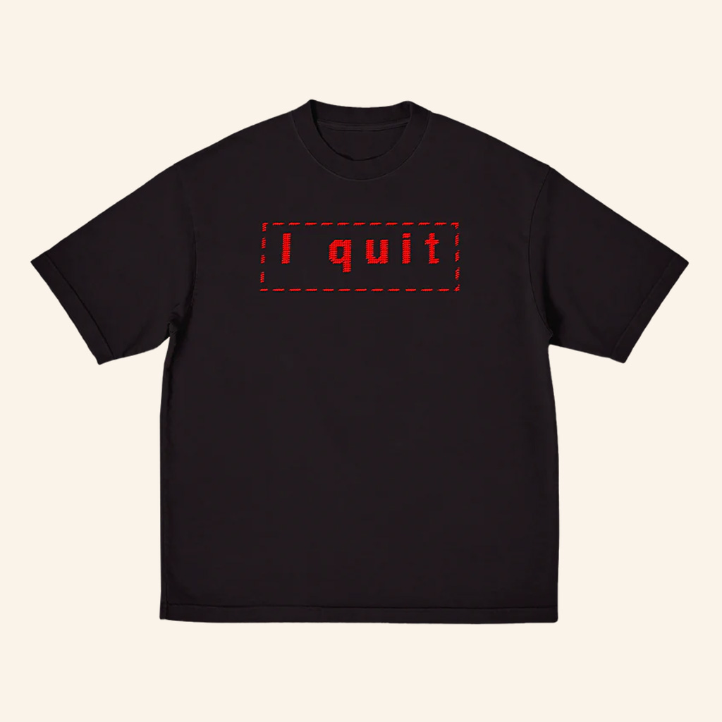 Haim Merch I Quit Black T-Shirt Christmas Present Ideas For Boyfriend