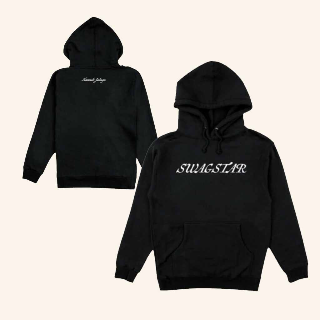 Hannah Jadagu Merch Swagstar Black Hoodie Unique Gifts For Music Lovers Hannah Jadagu Merch Swagstar Black Hoodie Unique Gifts For Music Lovers