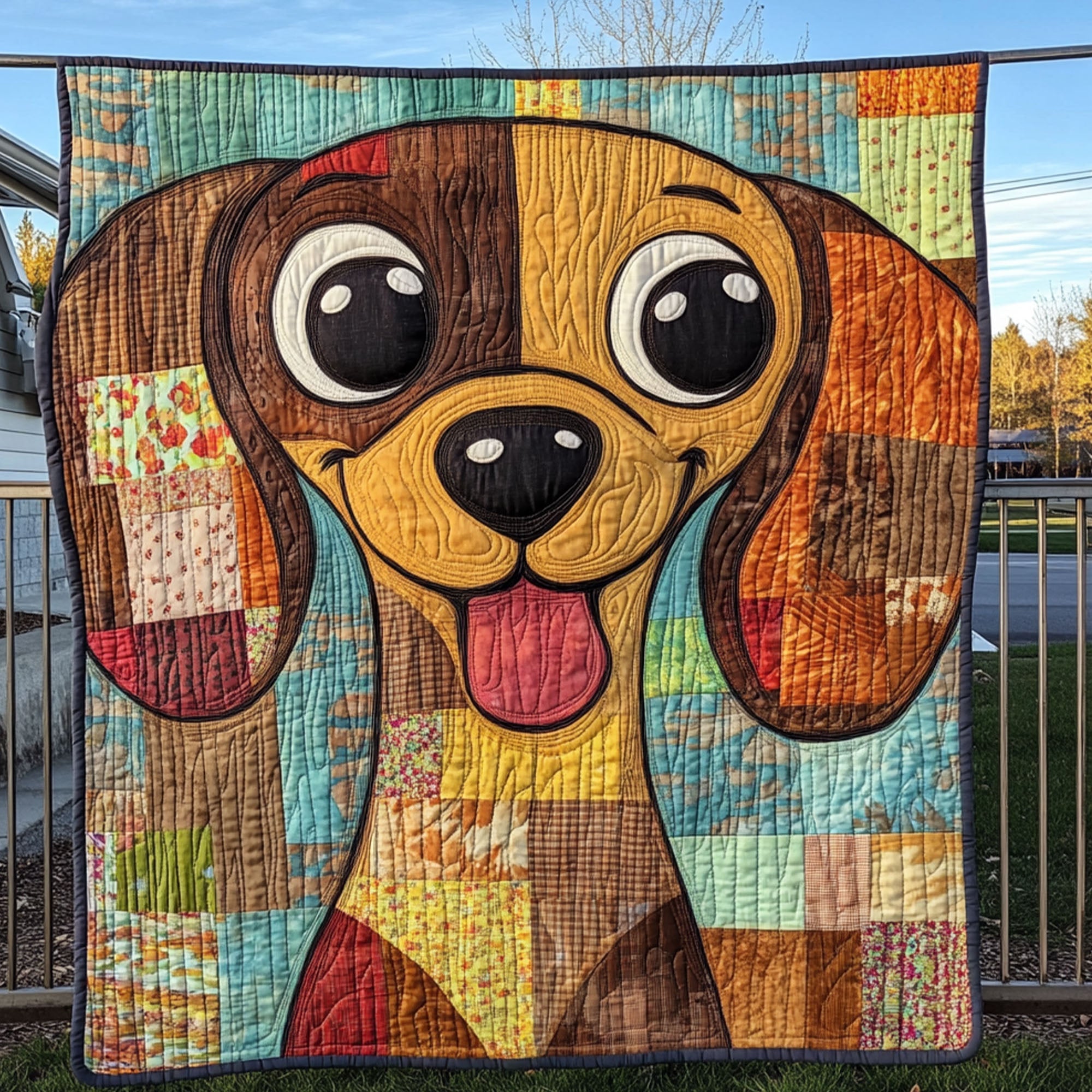 Happy Dachshund Quilted Blanket Sofa Throw Blanket Gift Ideas For Dachshund Lovers Happy Dachshund Quilted Blanket Sofa Throw Blanket Gift Ideas For Dachshund Lovers