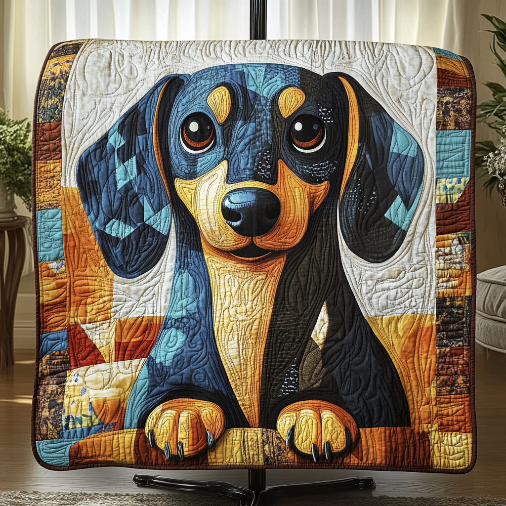 Happy Hound Quilted Blanket Cute Throw Blanket Dachshund Gift Ideas Happy Hound Quilted Blanket Cute Throw Blanket Dachshund Gift Ideas