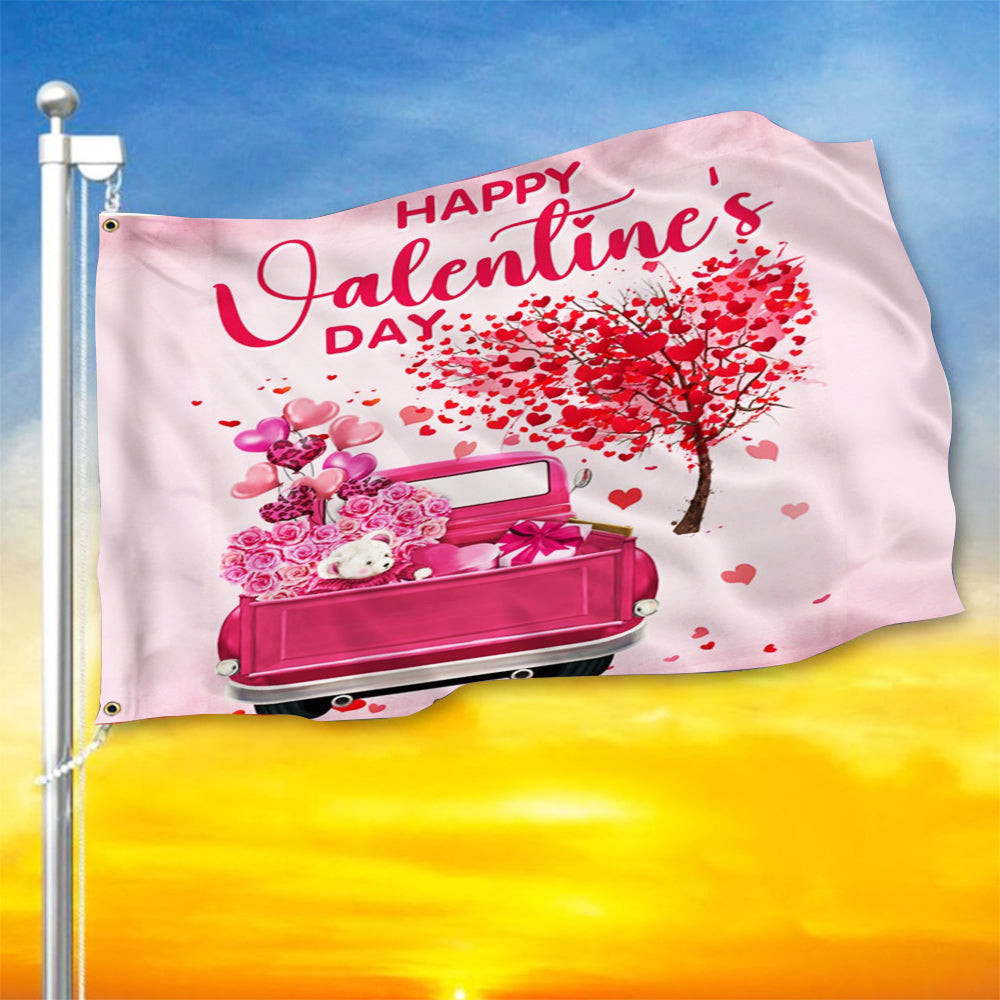 Happy Valentine's Day Flag Cute Design Holiday Flag Valentine's Day Ideas Outside Decorations Happy Valentine's Day Flag Cute Design Holiday Flag Valentine's Day Ideas Outside Decorations
