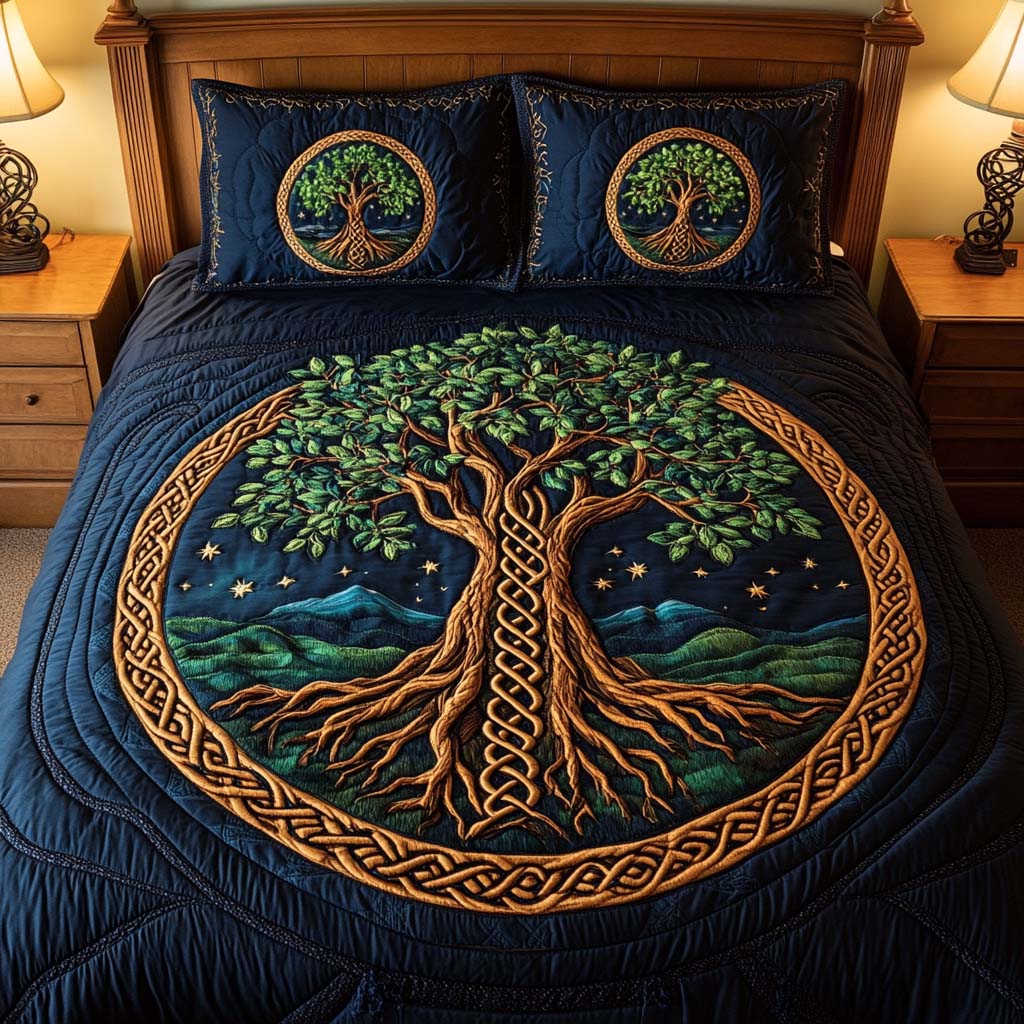 Harmony Tree Quilted Bedding Set Duvet Cover Merch Tree Of Life Gifts For Parents Harmony Tree Quilted Bedding Set Duvet Cover Merch Tree Of Life Gifts For Parents