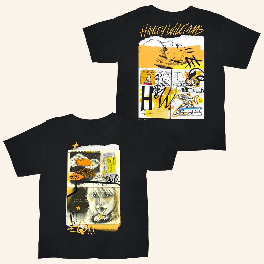 Hayley Williams Merch Ego Black T-Shirt Cool Gifts For Music Lovers
