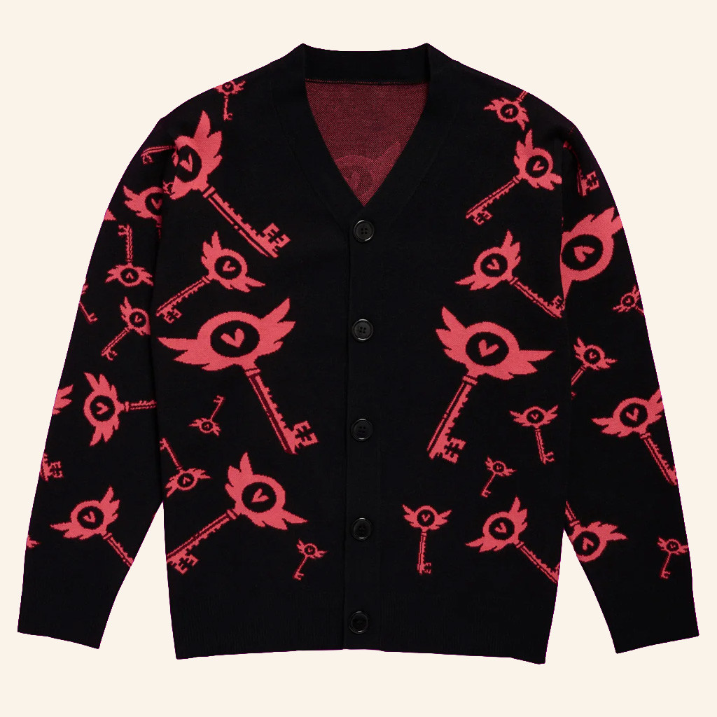 Hazbin Hotel Merch Key Cardigan Christmas Presents For Daughter