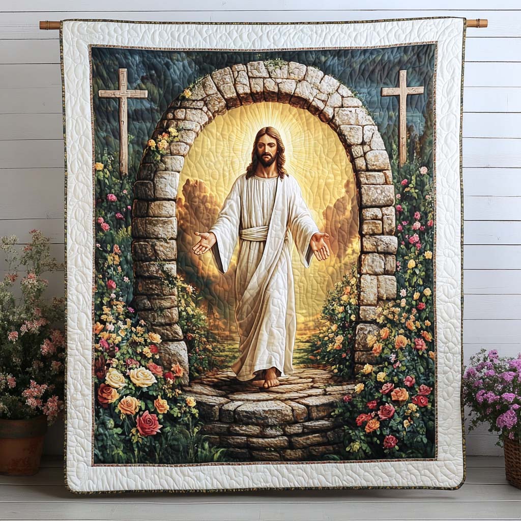 He Lives Quilted Blanket Nice Throw Blanket Christian Gifts For Mom He Lives Quilted Blanket Nice Throw Blanket Christian Gifts For Mom