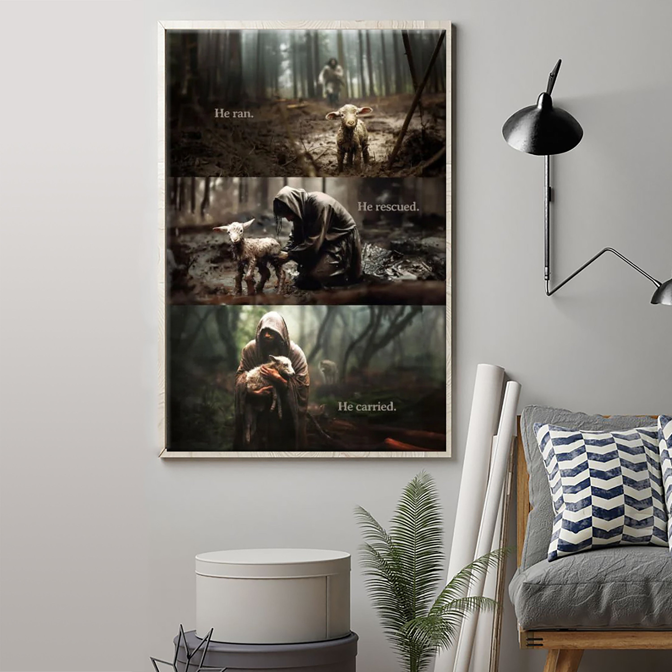 He Ran He Rescued He Carried Poster Christian Wall Art For Living Room Home Decor He Ran He Rescued He Carried Poster Christian Wall Art For Living Room Home Decor