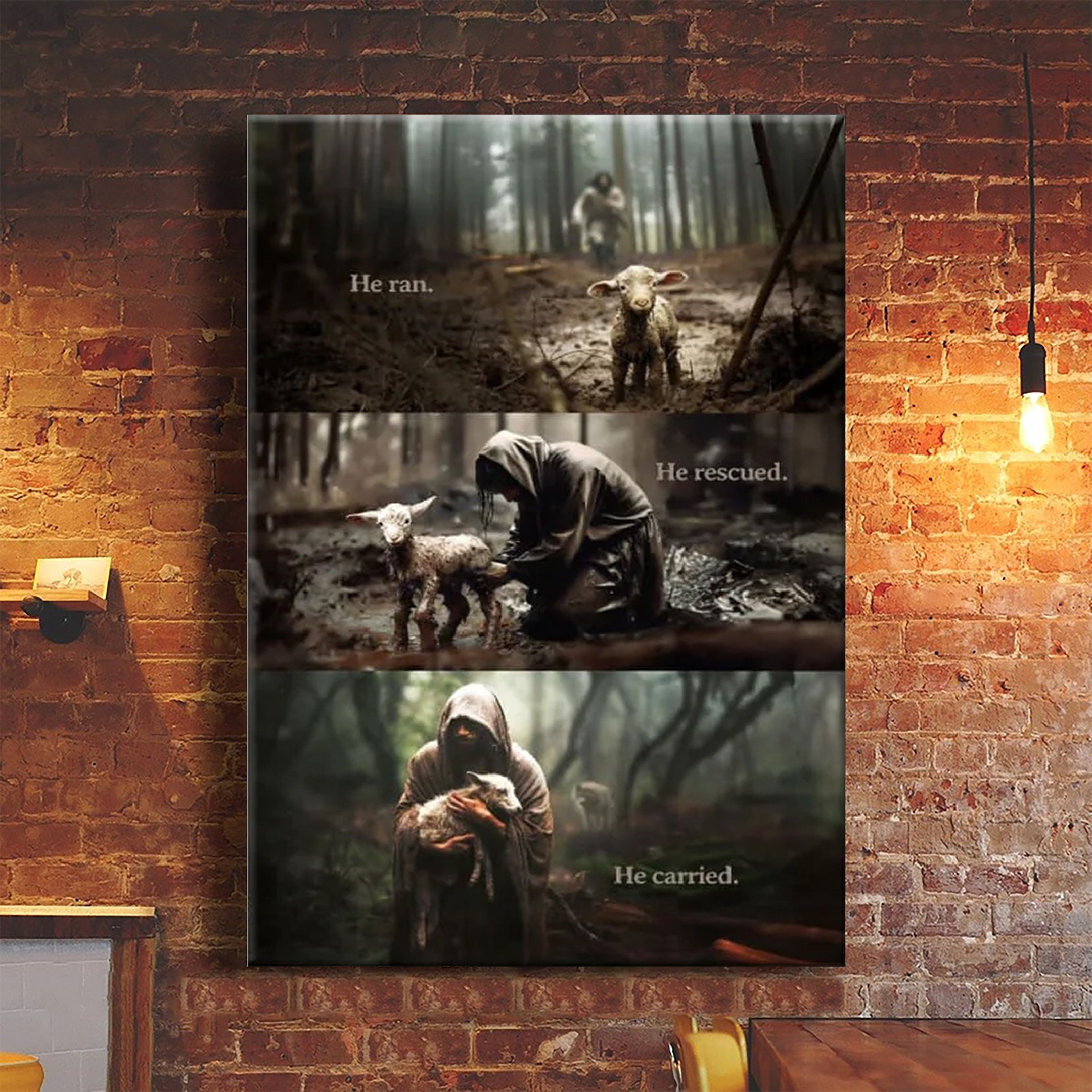 He Ran He Rescued He Carried Poster Christian Wall Art For Living Room Home Decor He Ran He Rescued He Carried Poster Christian Wall Art For Living Room Home Decor