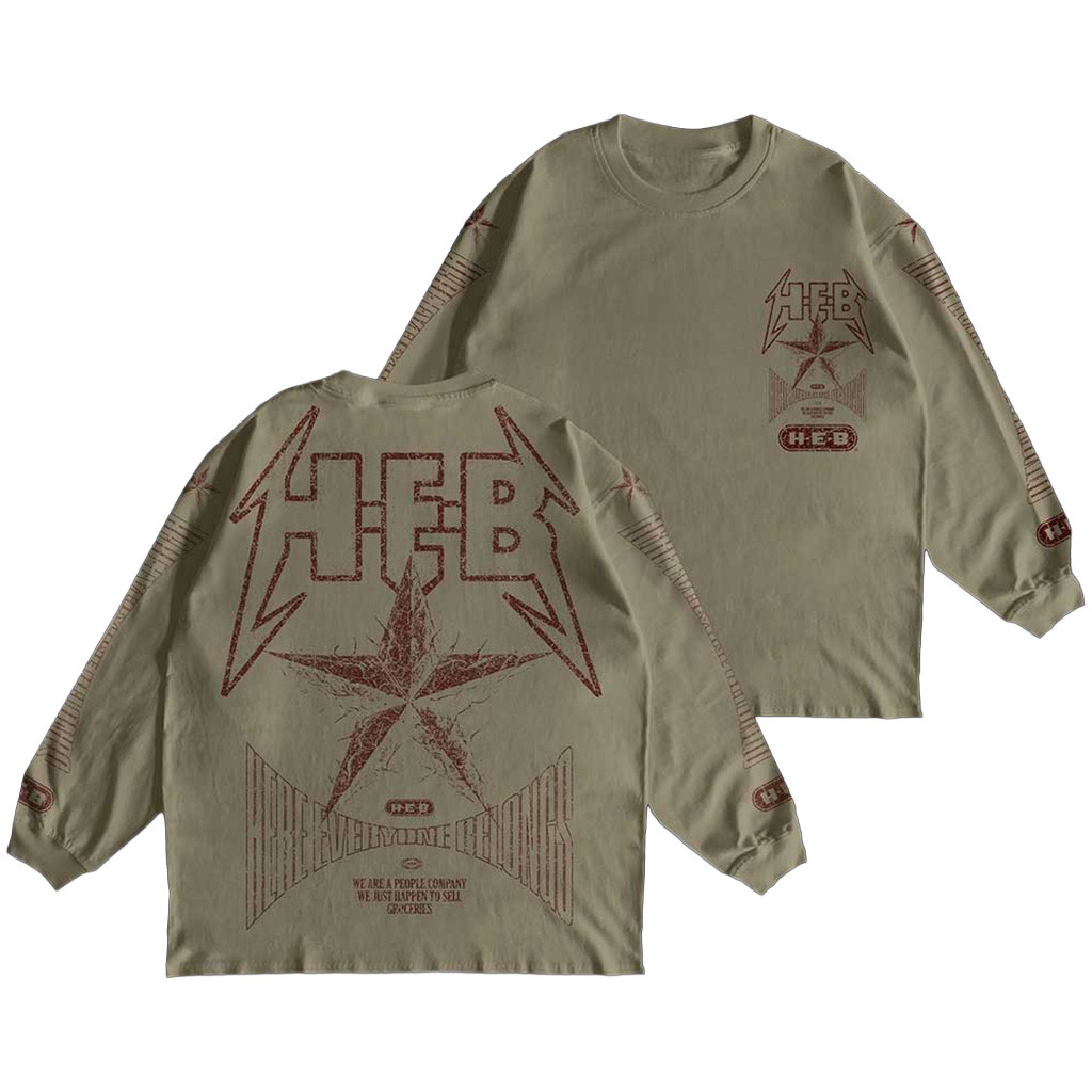 HEB Connor Dwyer 2025 Metal Tee Star Health Alliance For Austin Texas Musicians Shirt Long Sleeve HEB Connor Dwyer 2025 Metal Tee Star Health Alliance For Austin Texas Musicians Shirt Long Sleeve
