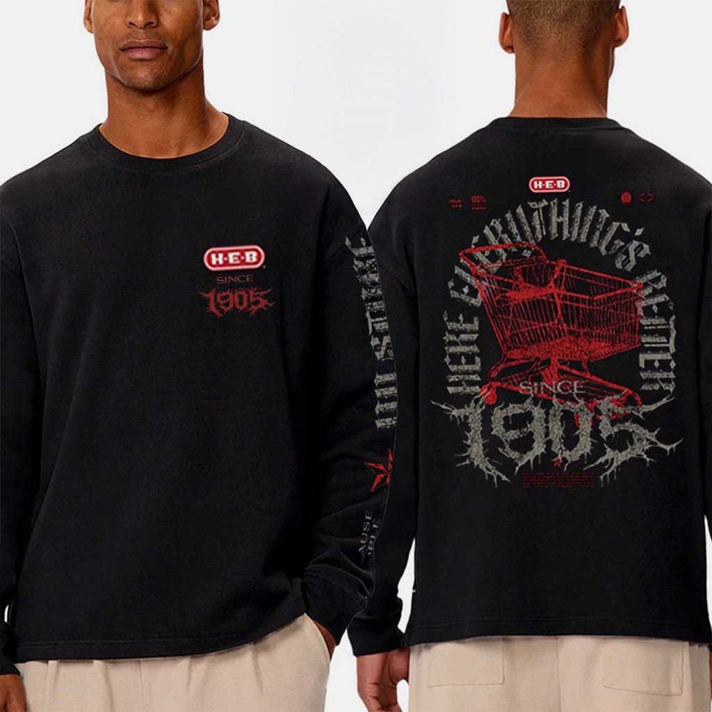 HEB x Connor Dwyer 2025 Metal Tee Health Alliance For Austin Musicians Shirt Long Sleeve Gifts HEB x Connor Dwyer 2025 Metal Tee Health Alliance For Austin Musicians Shirt Long Sleeve Gifts