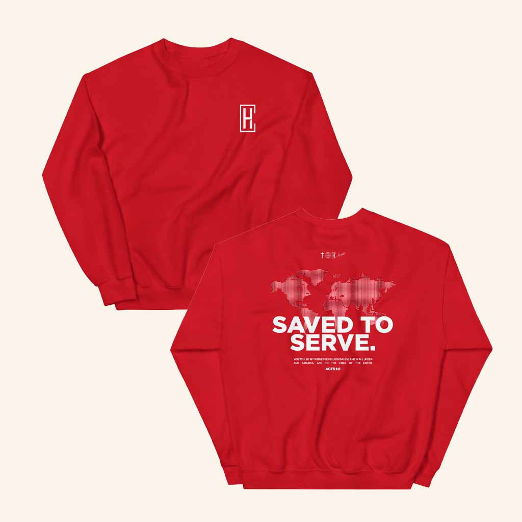Heights Church Merch Saved To Serve Sweatshirt Christian Gifts For Him Heights Church Merch Saved To Serve Sweatshirt Christian Gifts For Him