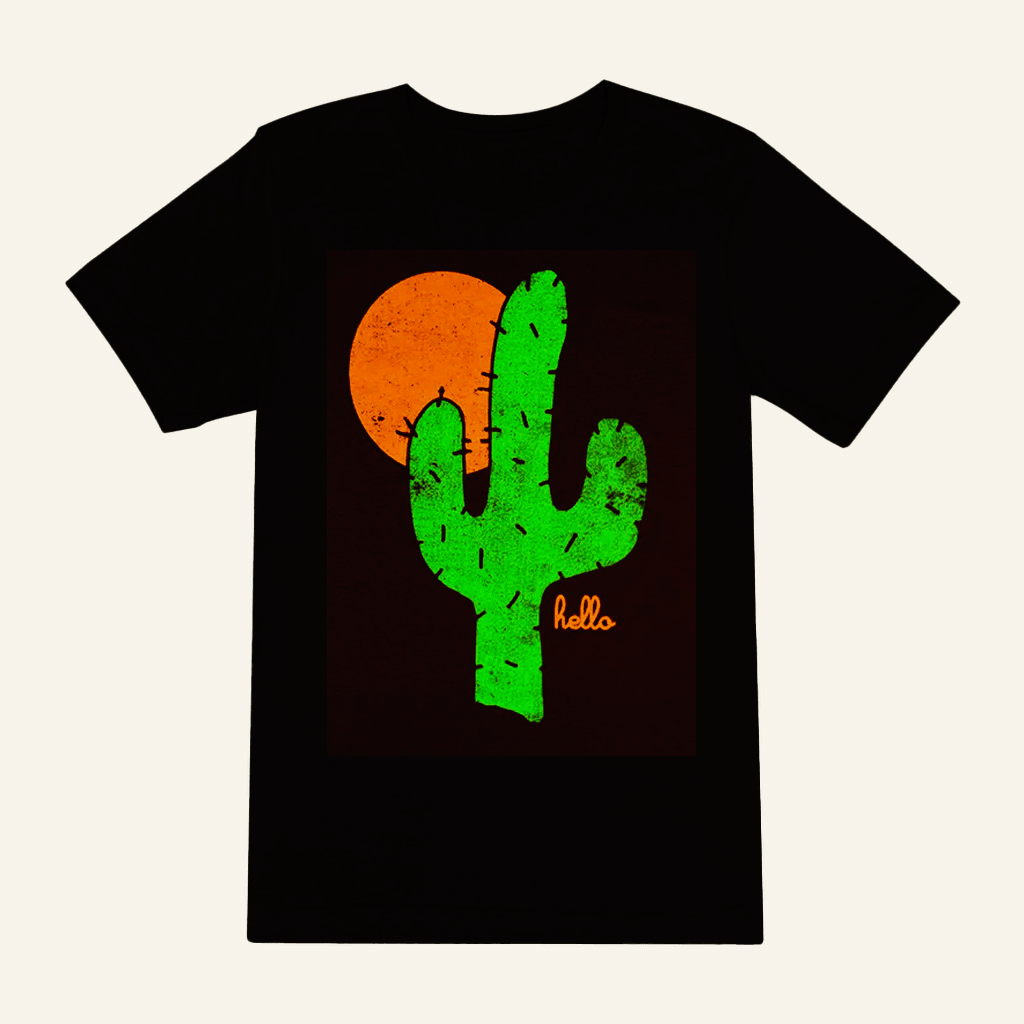 Hello Merch Cactus T-Shirt Good Christmas Gifts For Boyfriend