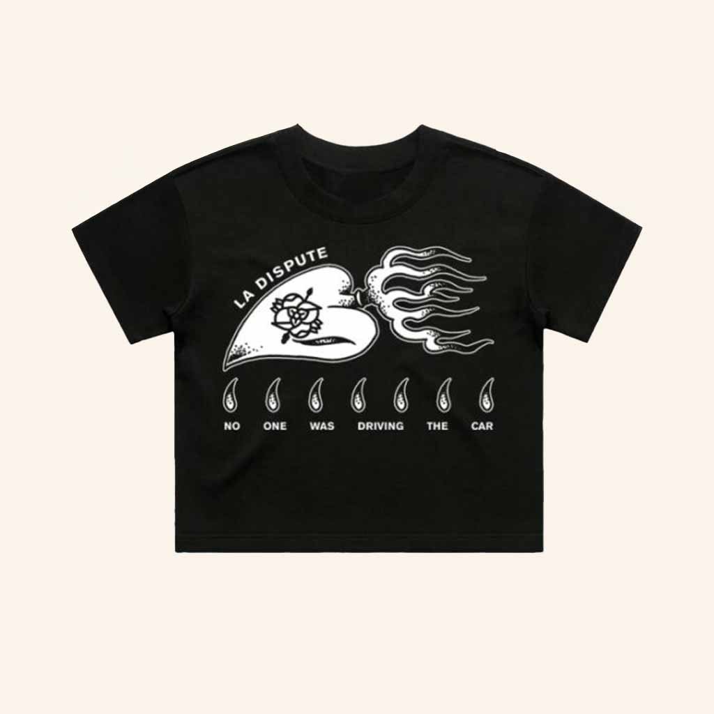Hello Merch La Dispute No One Was Driving The Car Crop Top Present For Sister Hello Merch La Dispute No One Was Driving The Car Crop Top Present For Sister
