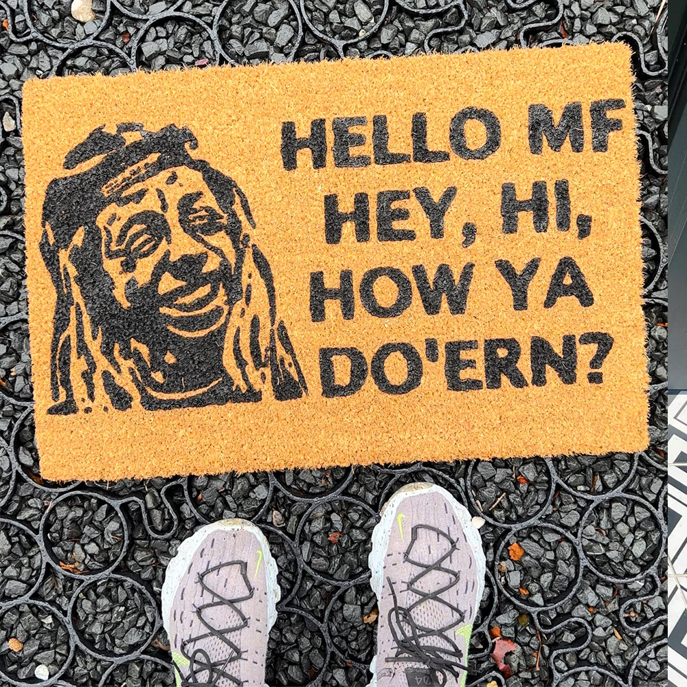 Hello Muthafuka Hey Hi How Ya Doin Doormat Hello Mf Hey Hi How Ya Do'ern Rap Fans Gift Hello Muthafuka Hey Hi How Ya Doin Doormat Hello Mf Hey Hi How Ya Do'ern Rap Fans Gift