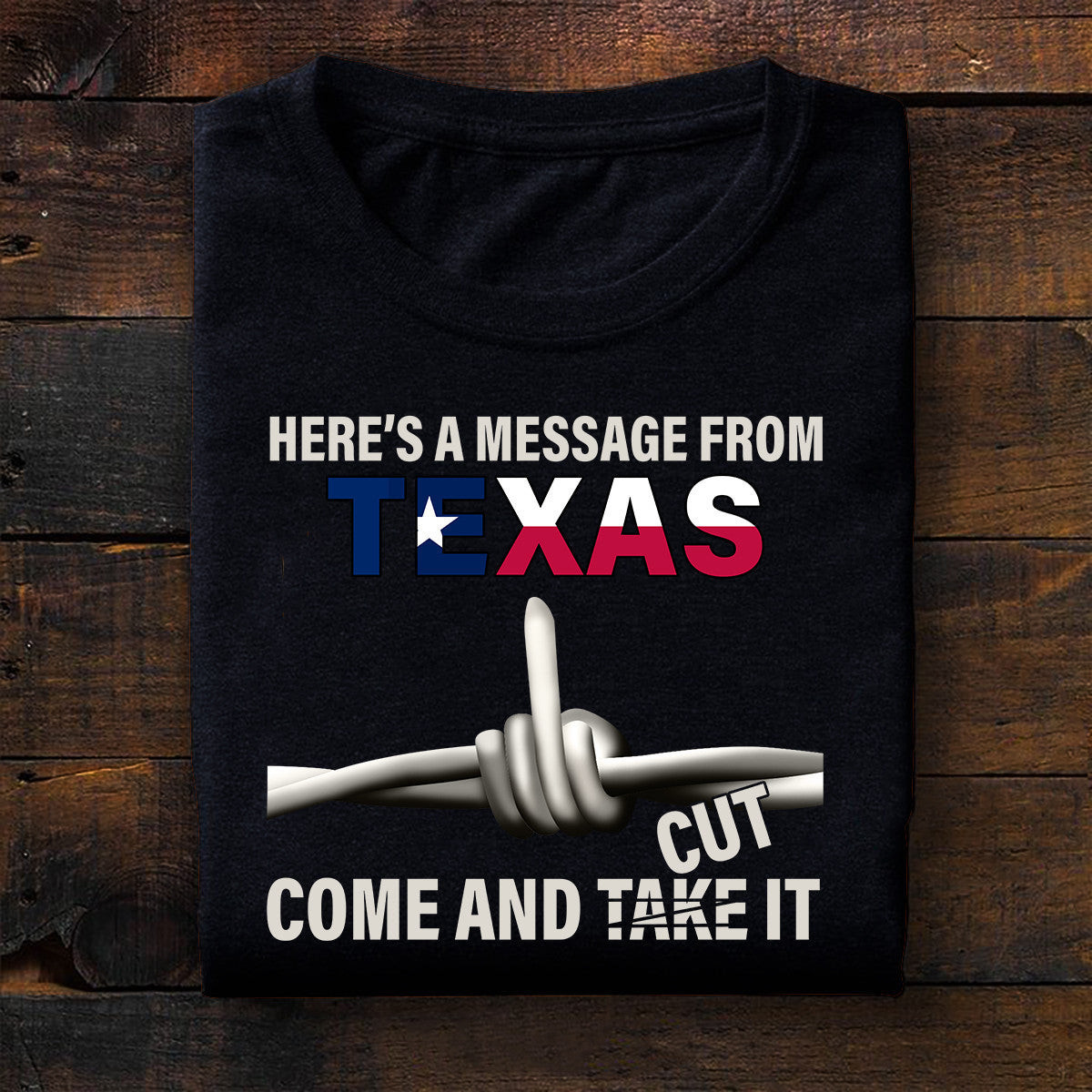 Here's A Message From Texas Shirt Come And Cut It T-Shirt Support Texas Merch Here's A Message From Texas Shirt Come And Cut It T-Shirt Support Texas Merch