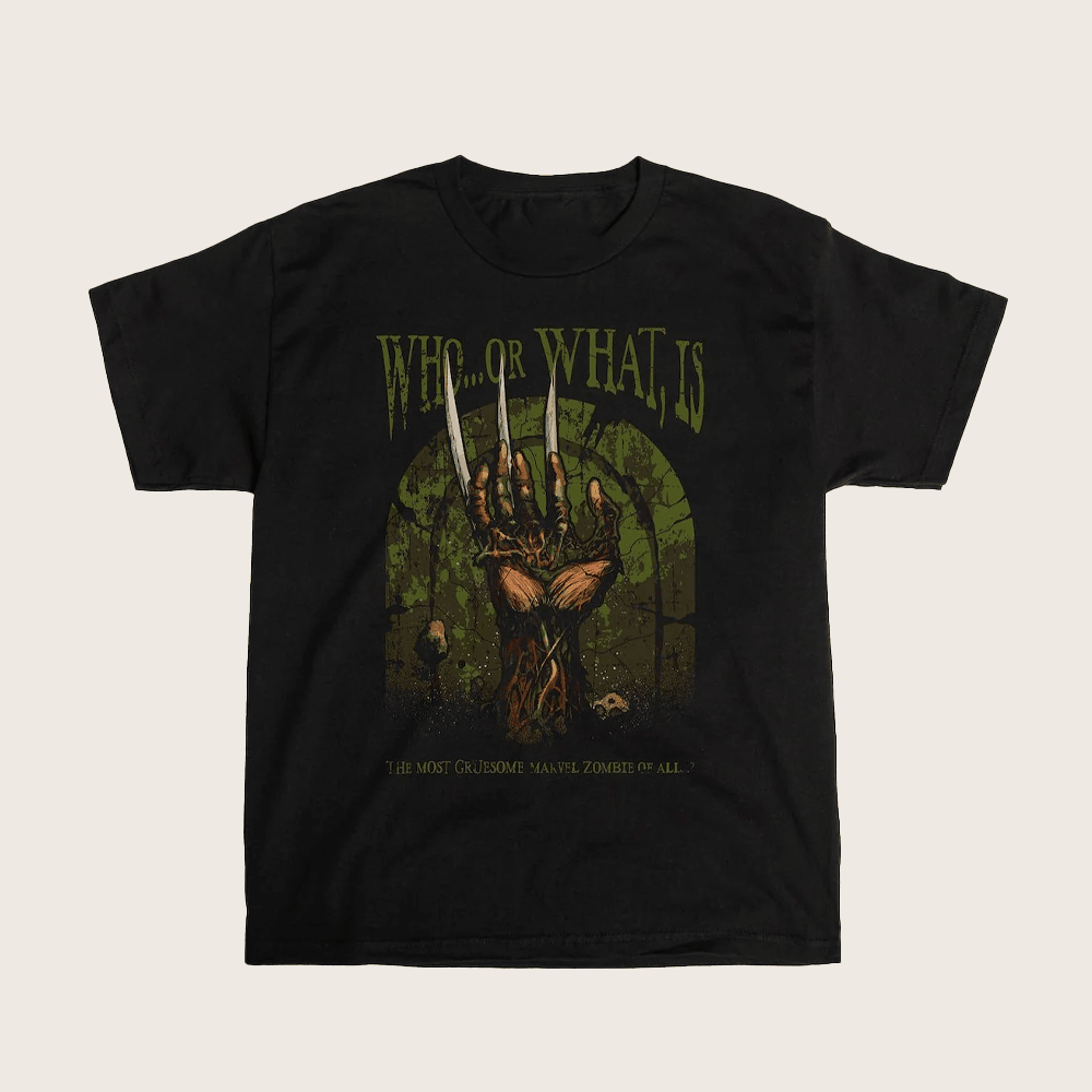 Heroes And Villains Merch Marvel Zombies Wolverine's Hand T-Shirt Halloween Gift Ideas Heroes And Villains Merch Marvel Zombies Wolverine's Hand T-Shirt Halloween Gift Ideas