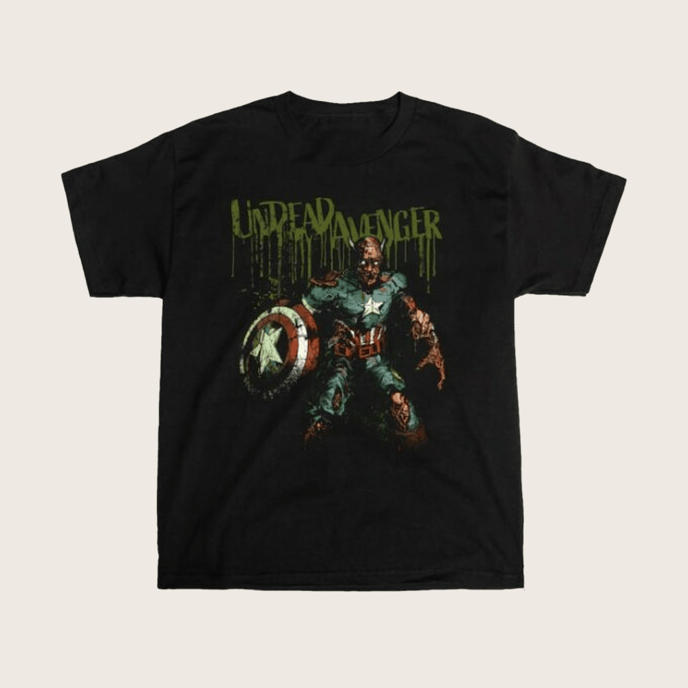 Heroes And Villains Merch Zombies Captain America Undead Avenger T-Shirt Marvel Fan Gifts Heroes And Villains Merch Zombies Captain America Undead Avenger T-Shirt Marvel Fan Gifts