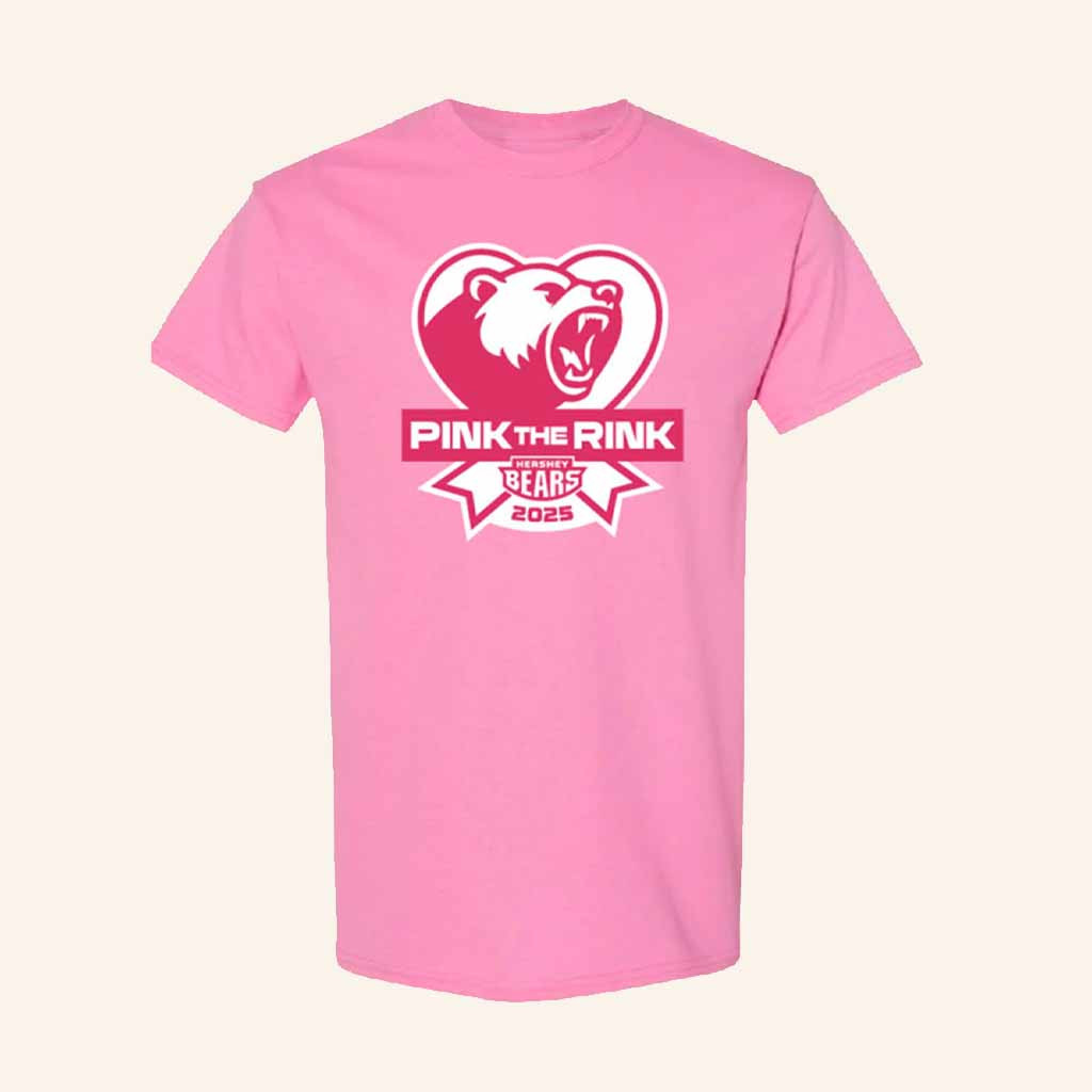 Hershey Bears Merch Hershey Bears Pink The Rink 2025 T-Shirt Gifts For Ice Hockey Fans Hershey Bears Merch Hershey Bears Pink The Rink 2025 T-Shirt Gifts For Ice Hockey Fans