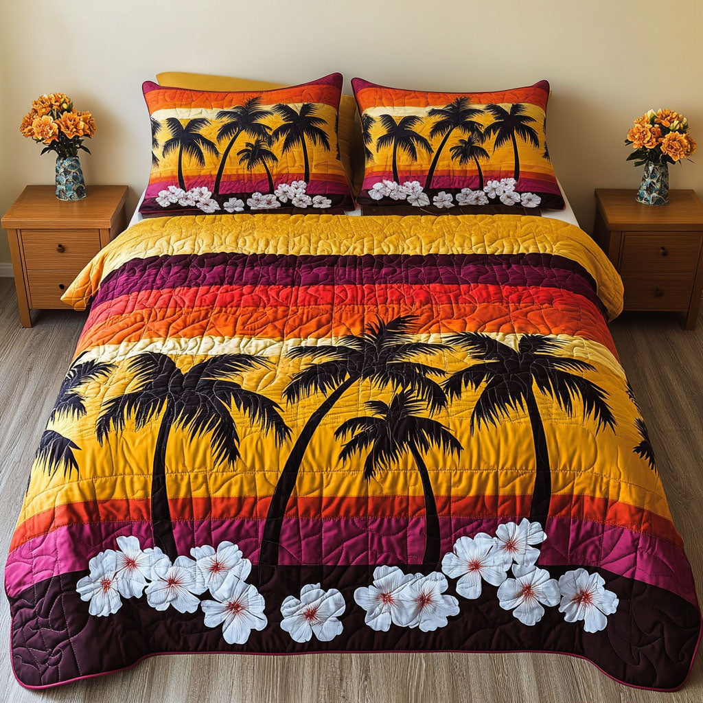 Hibiscus Horizon Quilted Bedding Set Duvet Cover Bed Sheet Set Great Christmas Gifts For Wife Hibiscus Horizon Quilted Bedding Set Duvet Cover Bed Sheet Set Great Christmas Gifts For Wife