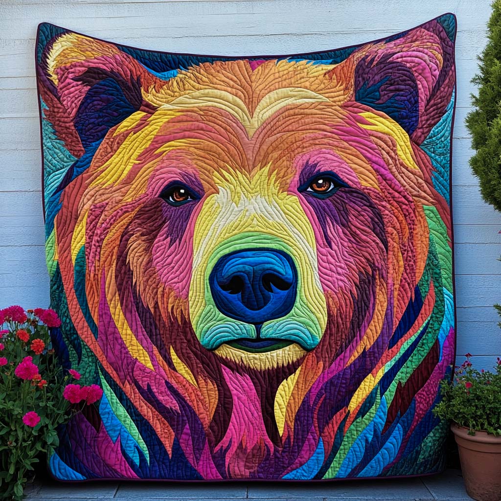 Hidden Guardian Quilted Blanket Sofa Throw Blanket Bear Theme Gifts Hidden Guardian Quilted Blanket Sofa Throw Blanket Bear Theme Gifts