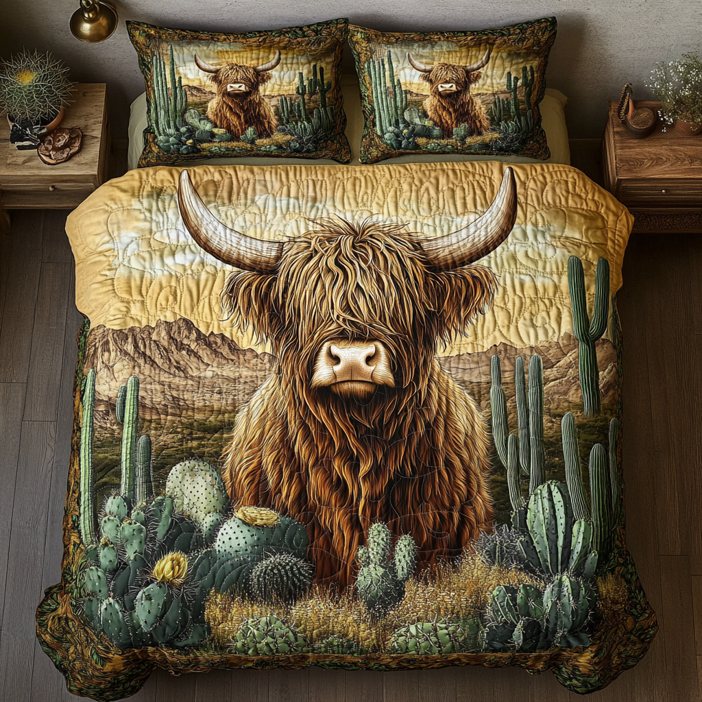 Highland Majesty Quilted Bedding Set Duvet Cover Bedspread Best Highland Cattle Gifts Items Highland Majesty Quilted Bedding Set Duvet Cover Bedspread Best Highland Cattle Gifts Items