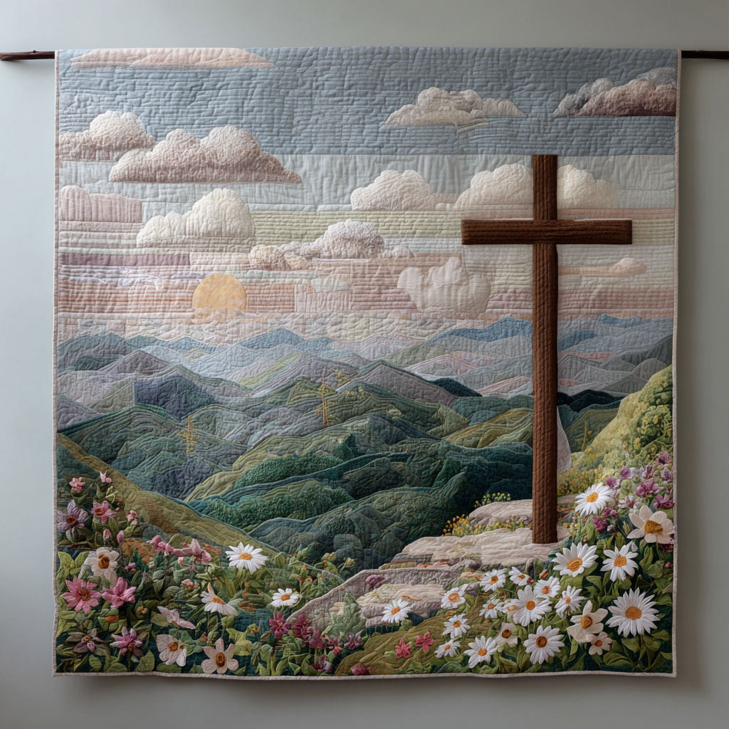 Holy Cross Quilted Blanket Nice Throw Blanket Faith Based Gifts For Her Holy Cross Quilted Blanket Nice Throw Blanket Faith Based Gifts For Her