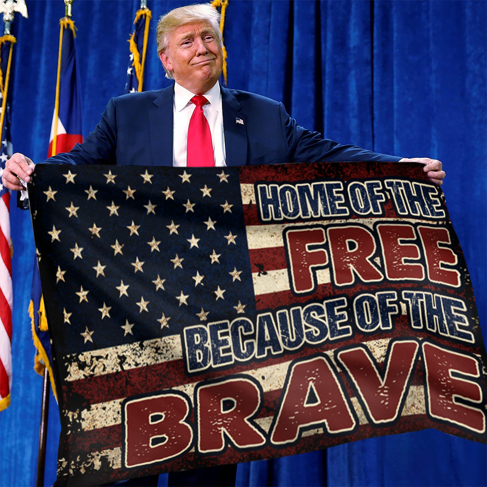 Home Of The Free Because Of The Brave American Flag Patriotic Veteran Home Decor Gifts Home Of The Free Because Of The Brave American Flag Patriotic Veteran Home Decor Gifts