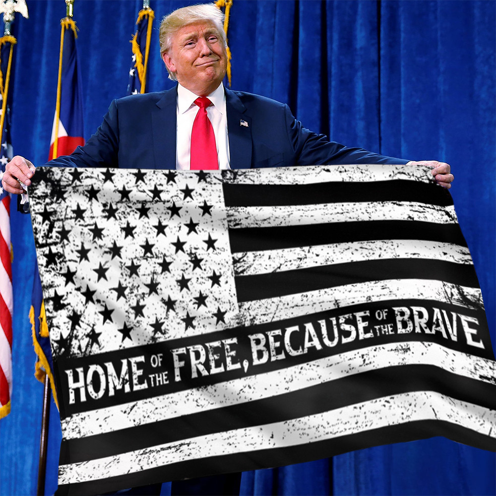 Home Of The Free Because Of The Brave USA Flag Patriotic Veteran Yard Flag Decorations Home Of The Free Because Of The Brave USA Flag Patriotic Veteran Yard Flag Decorations