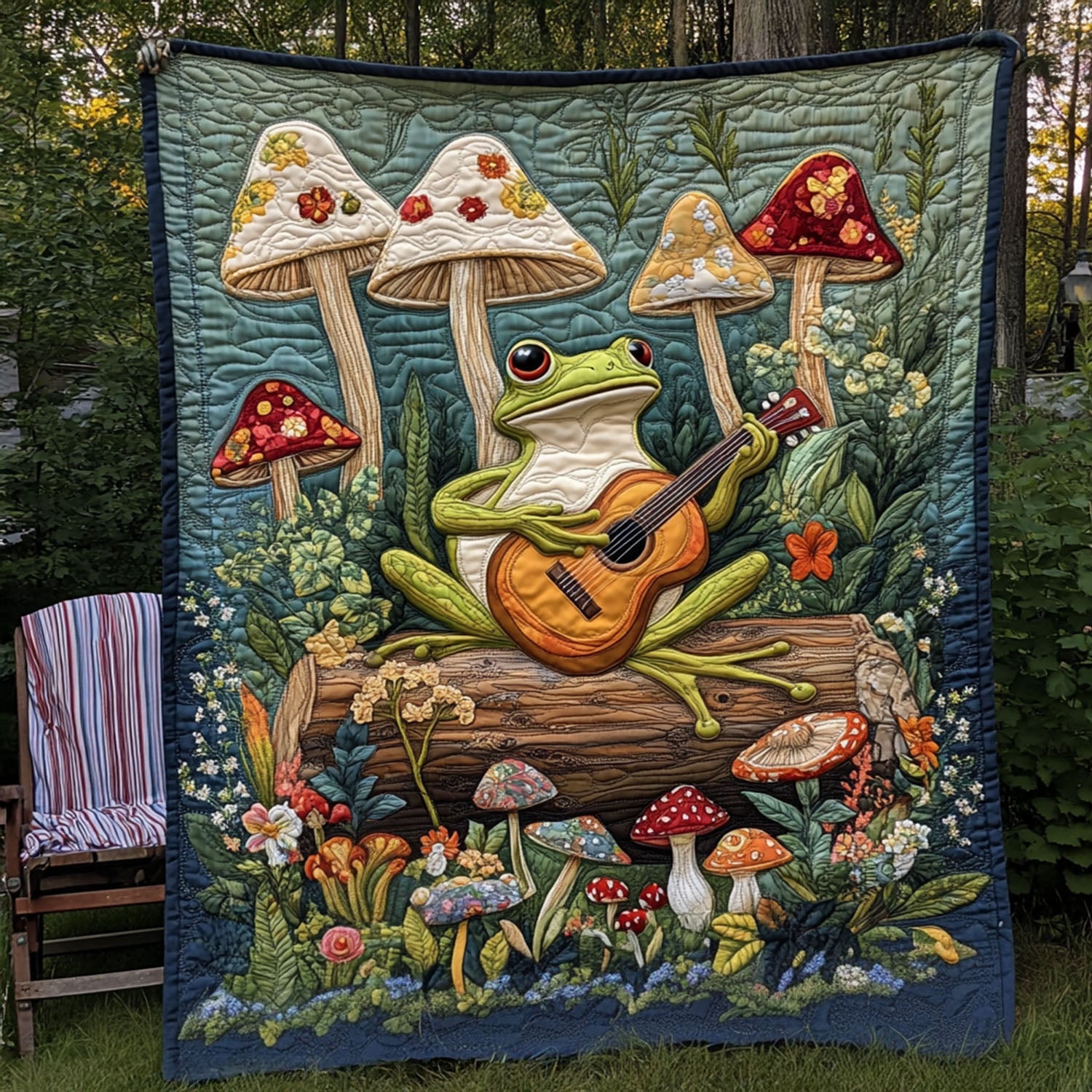 Hop and Play Quilted Blanket Sofa Throw Blanket Frog Related Gifts Hop and Play Quilted Blanket Sofa Throw Blanket Frog Related Gifts