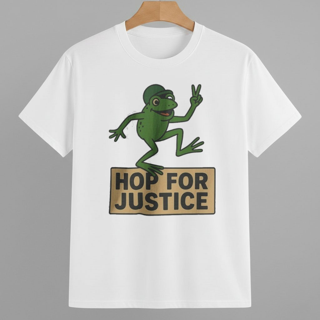 Hop For Justice Portland Frog Shirt Abolish ICE Protest Merch