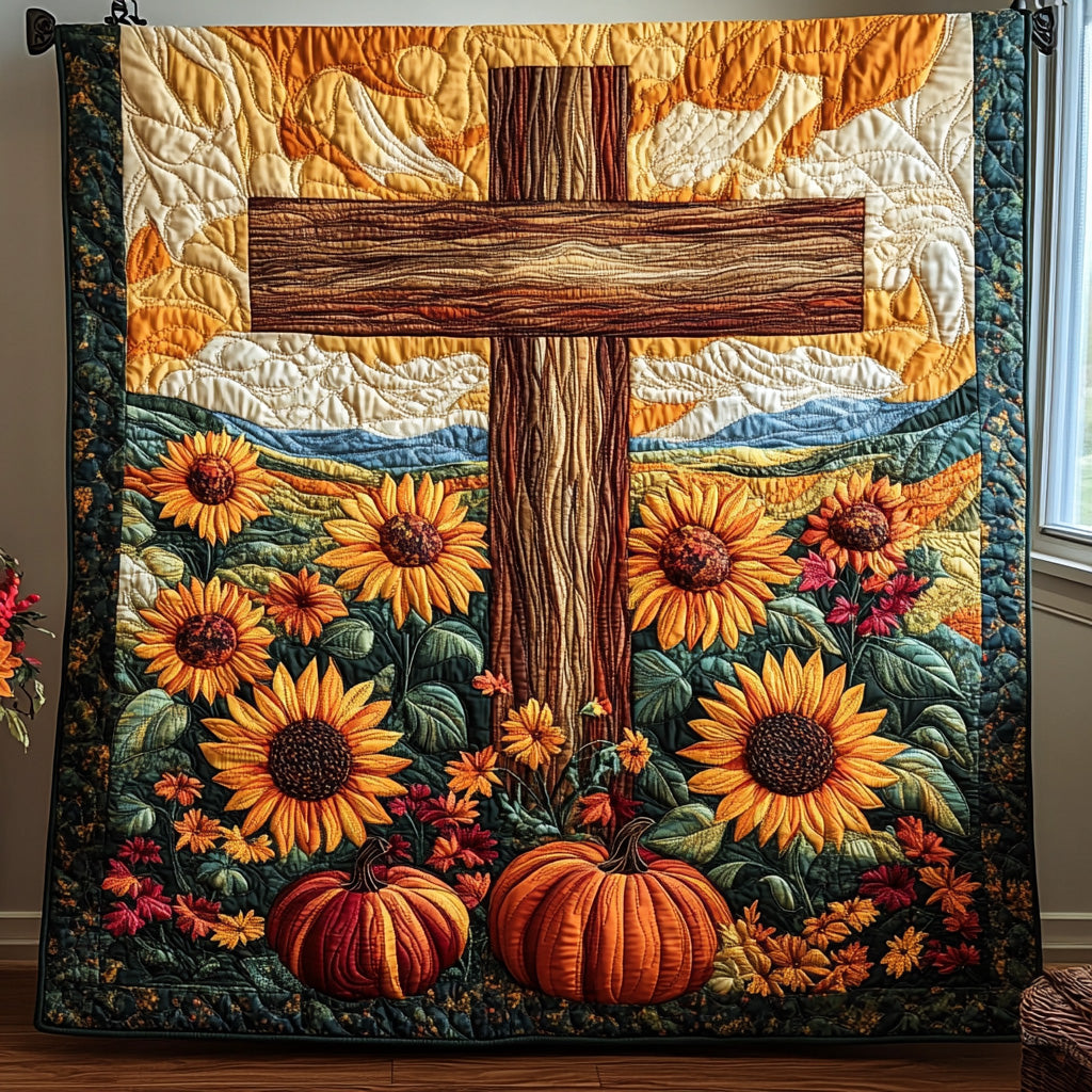 Hope in Bloom Quilted Blanket Cute Colorful Blanket Christian Faith Gift Of God Hope in Bloom Quilted Blanket Cute Colorful Blanket Christian Faith Gift Of God