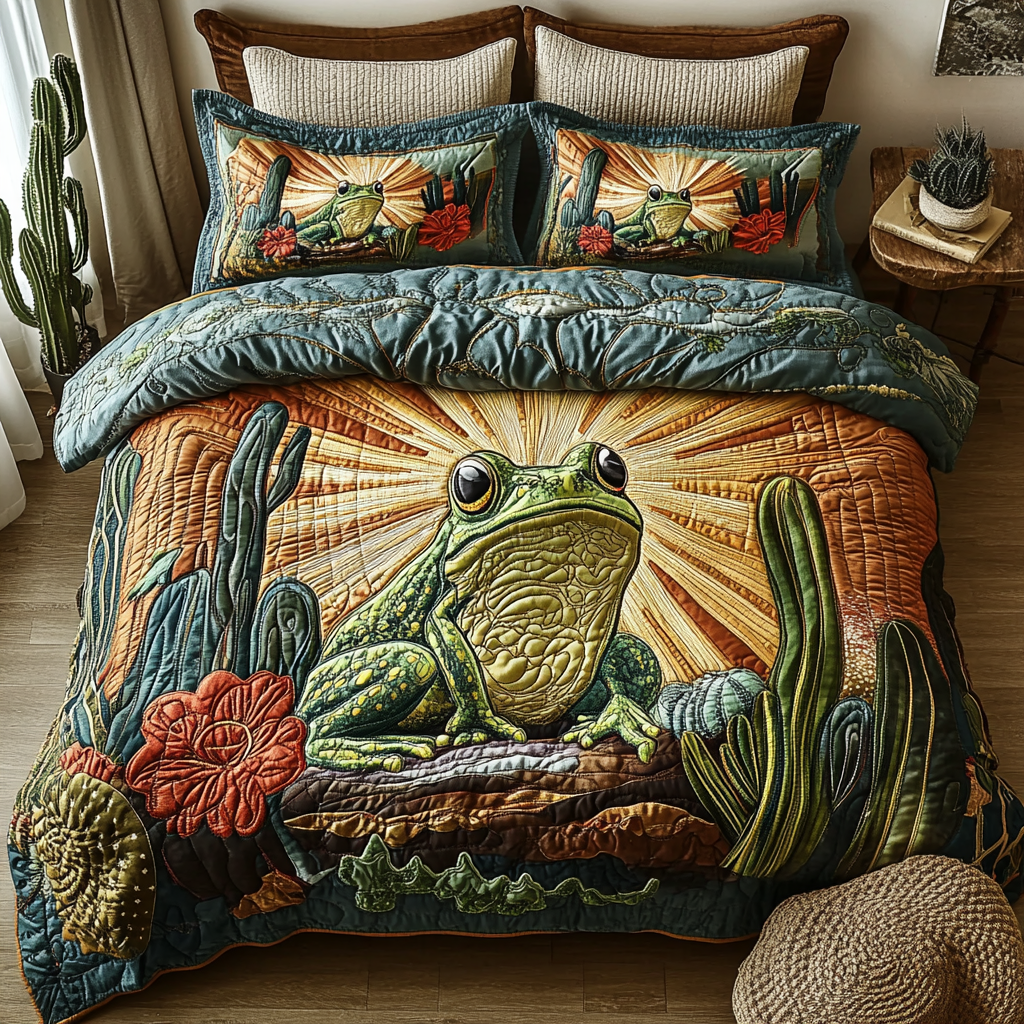 Hopping Dust Quilted Bedding Set Duvet Cover Bed Sheet Set Cactus Housewarming Gift Hopping Dust Quilted Bedding Set Duvet Cover Bed Sheet Set Cactus Housewarming Gift