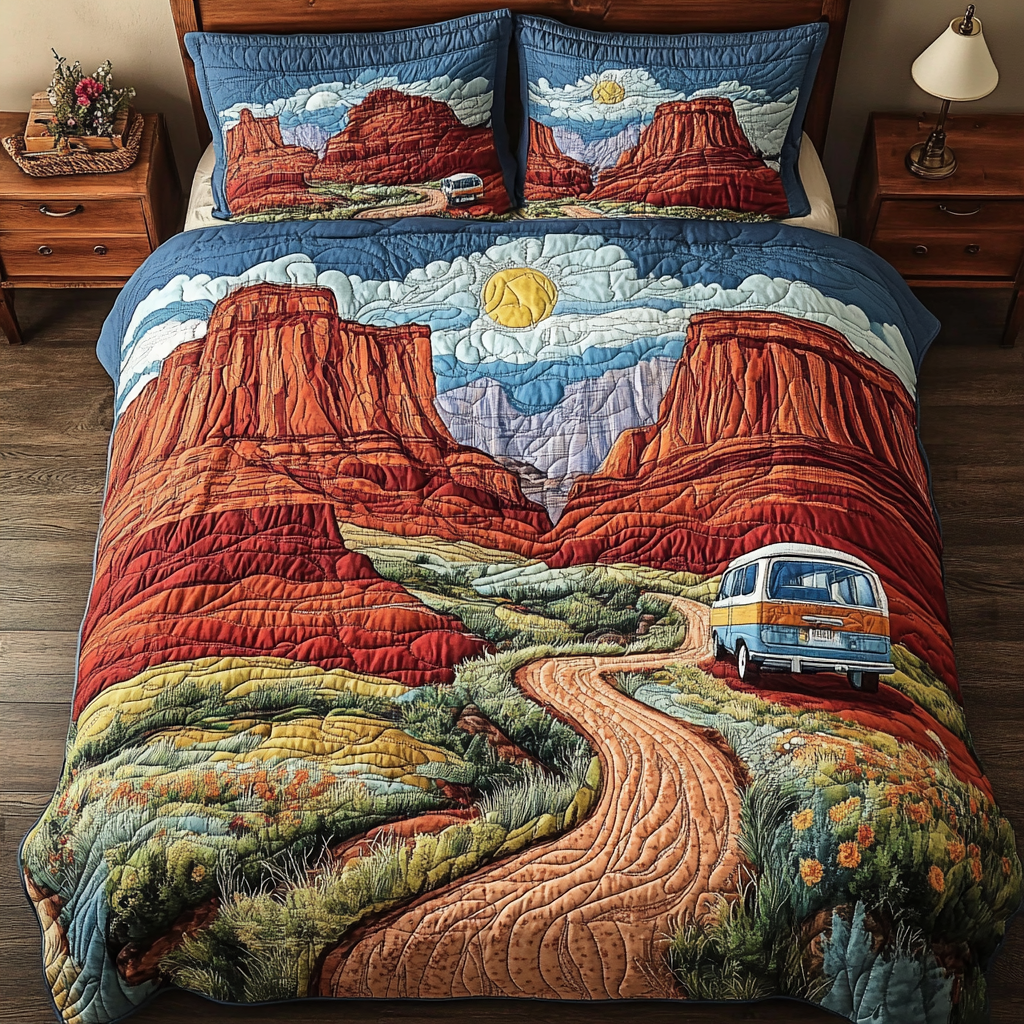 Horizon Heat Quilted Bedding Set Duvet Cover Bedspread Cactus For Birthday Gift Horizon Heat Quilted Bedding Set Duvet Cover Bedspread Cactus For Birthday Gift