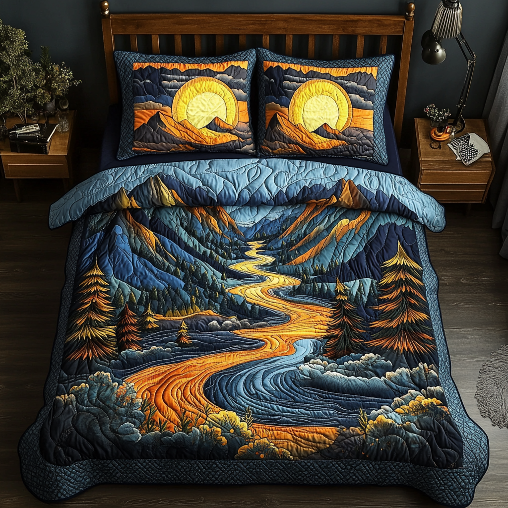 Horizon Rise Quilted Bedding Set Duvet Cover Bedspread Best Present For Brother In Law Horizon Rise Quilted Bedding Set Duvet Cover Bedspread Best Present For Brother In Law