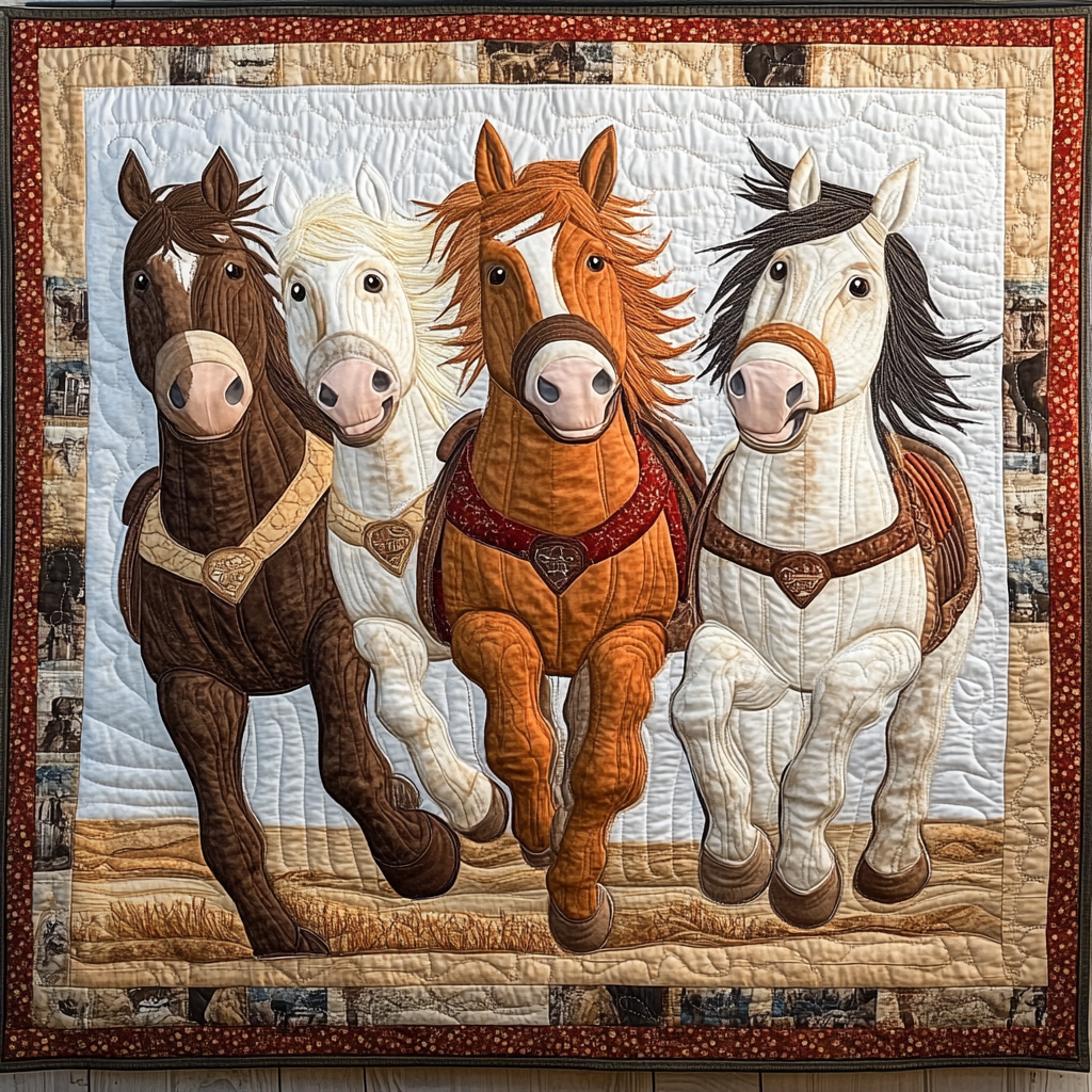 Horse Haven Quilted Blanket Sofa Throw Blanket Great Gifts For Horse Owners Horse Haven Quilted Blanket Sofa Throw Blanket Great Gifts For Horse Owners