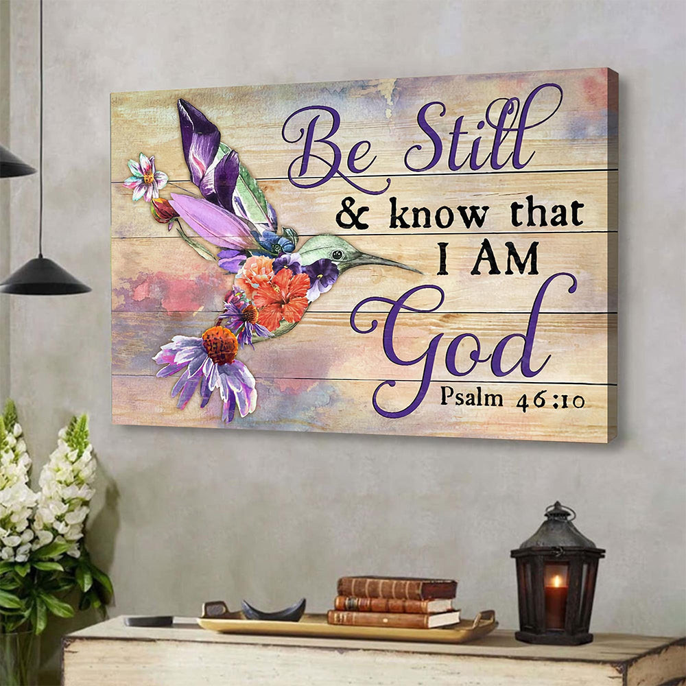 Hummingbird Be Still And Know That I Am God Poster Christian Wall Decorations Hummingbird Be Still And Know That I Am God Poster Christian Wall Decorations