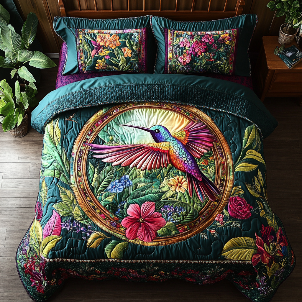 Hummingbird Flight Quilted Bedding Set Duvet Cover Bed Sheet Set Hummingbird Gifts For Mom Hummingbird Flight Quilted Bedding Set Duvet Cover Bed Sheet Set Hummingbird Gifts For Mom