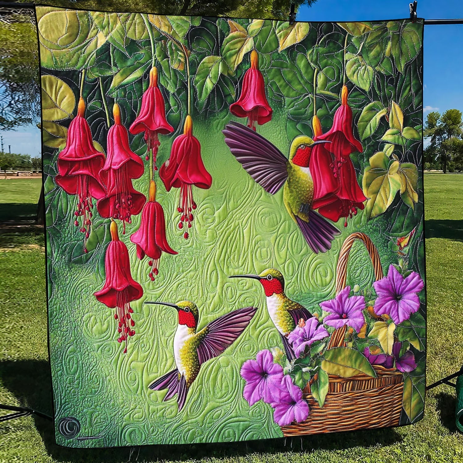 Hummingbird Nest Quilted Blanket Cute Throw Blanket Unique Pink Flamingo Gifts Hummingbird Nest Quilted Blanket Cute Throw Blanket Unique Pink Flamingo Gifts