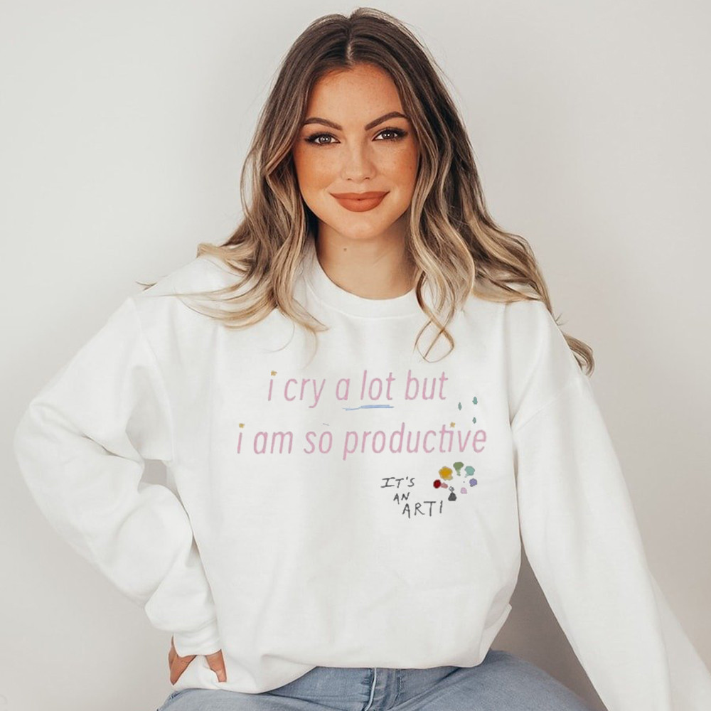 I Cry A Lot But I Am So Productive Sweatshirt Swifties Sweatshirt TTPD Merch Gift For Fan I Cry A Lot But I Am So Productive Sweatshirt Swifties Sweatshirt TTPD Merch Gift For Fan