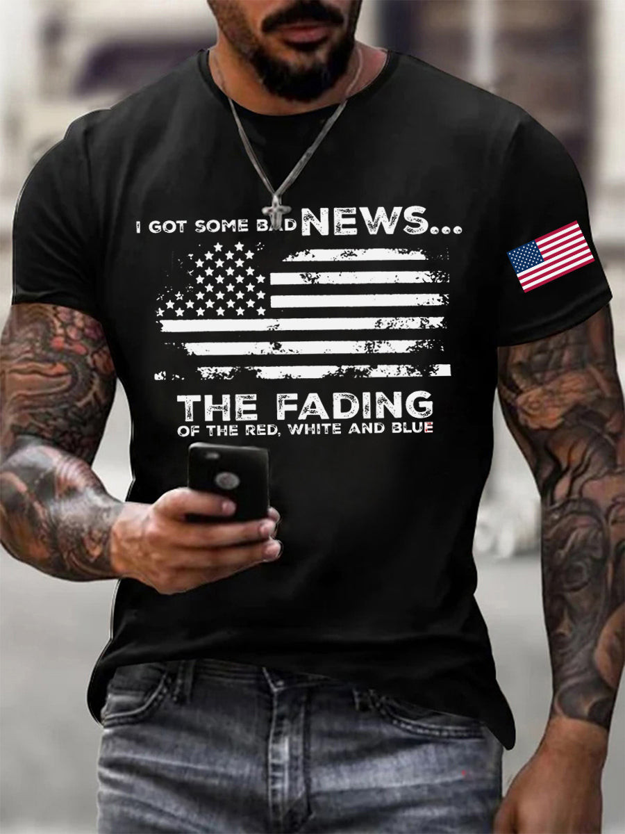 I Got Some Bad News The Fading Of The Red White And Blue Shirt Anti ICE T-Shirt Dad Gifts I Got Some Bad News The Fading Of The Red White And Blue Shirt Anti ICE T-Shirt Dad Gifts